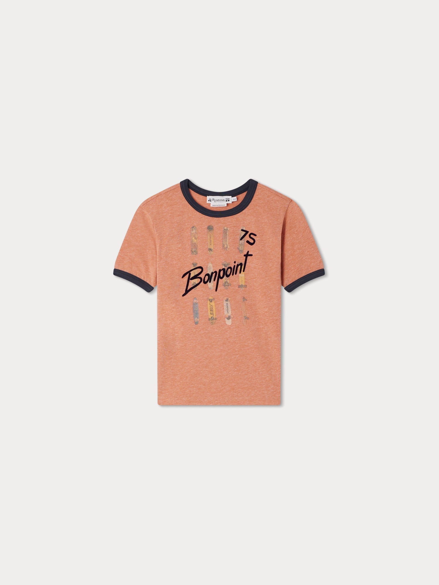 Boys Pink Logo Cotton T-Shirt