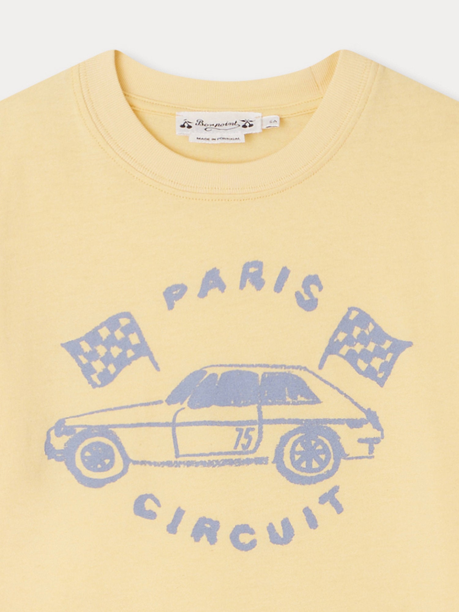 Boys Yellow Printed Cotton T-Shirt