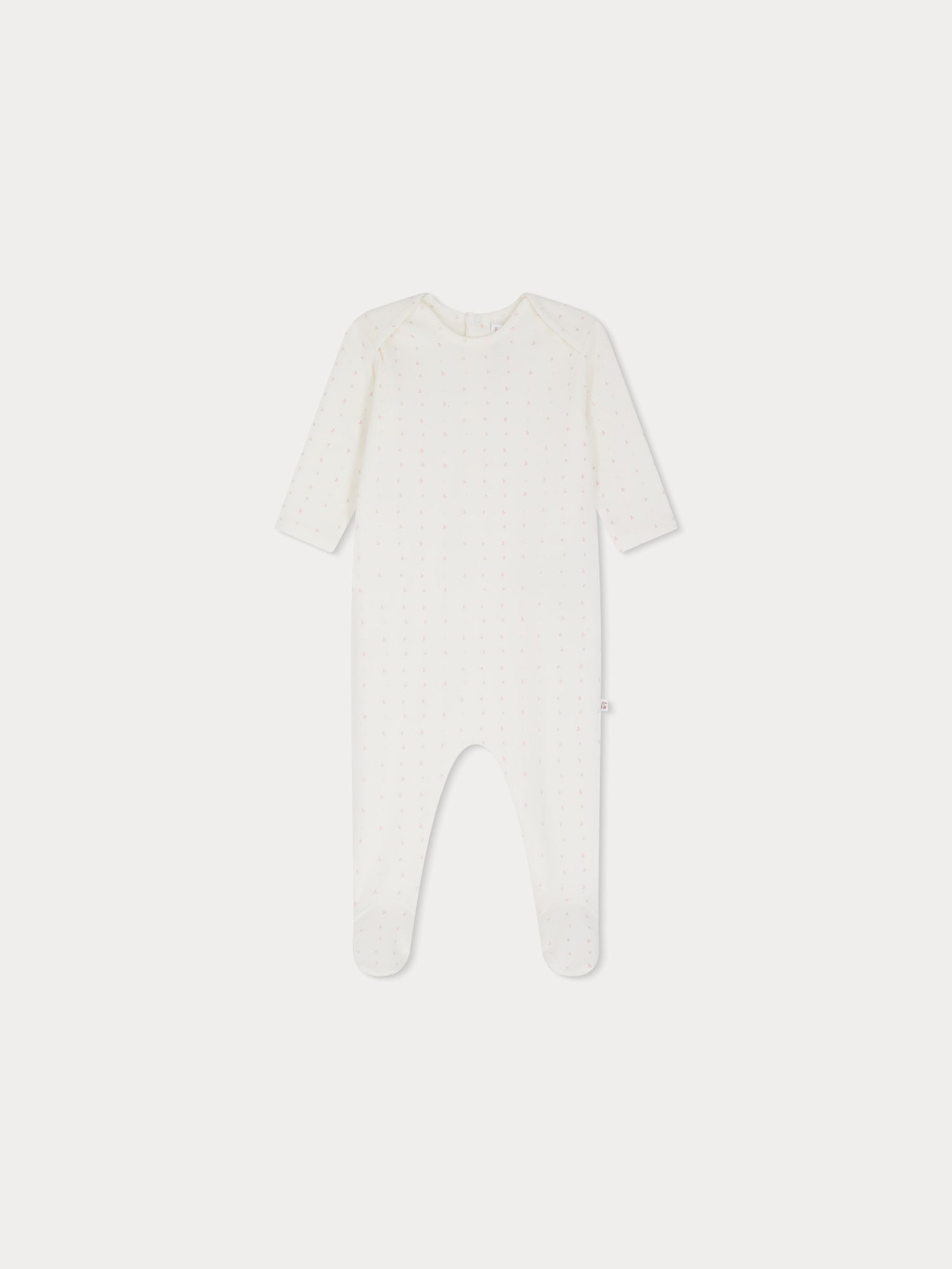 Baby Boys & Girls White Cotton Babysuit