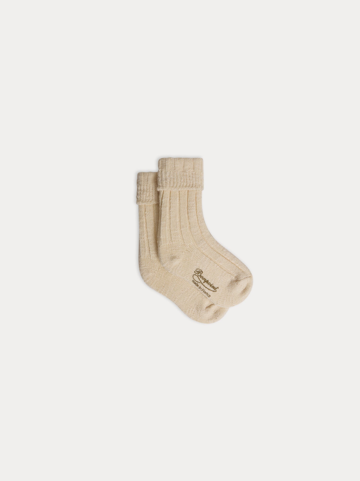 Baby Boys & Girls Beige Cotton Socks