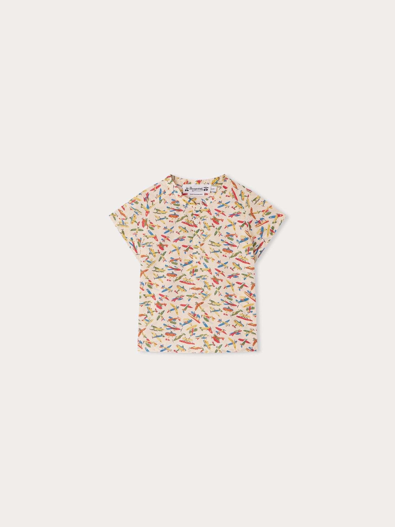 Baby Boys Multicolor Cotton Shirt