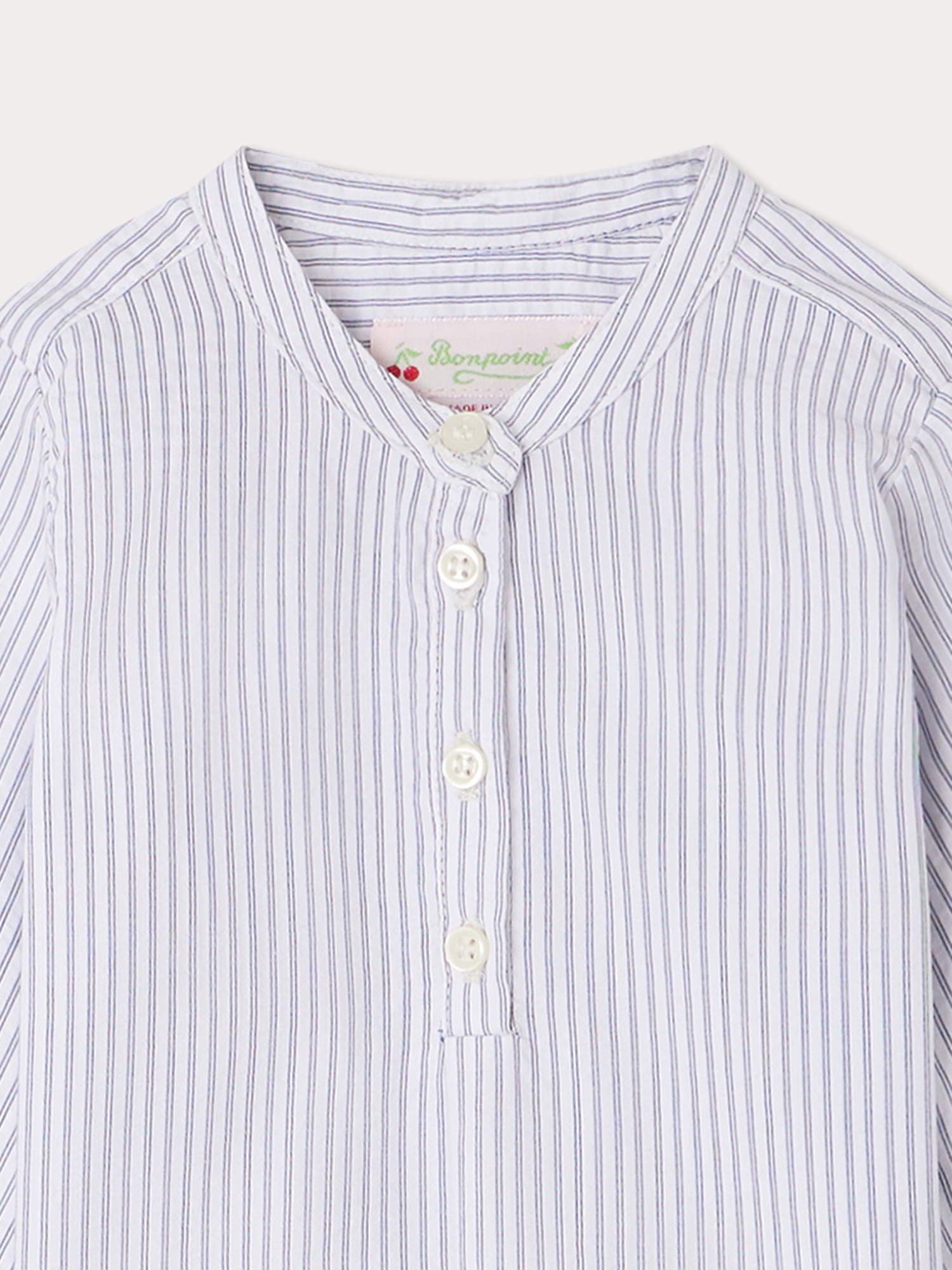 Baby Boys Blue Stripes Cotton Shirt