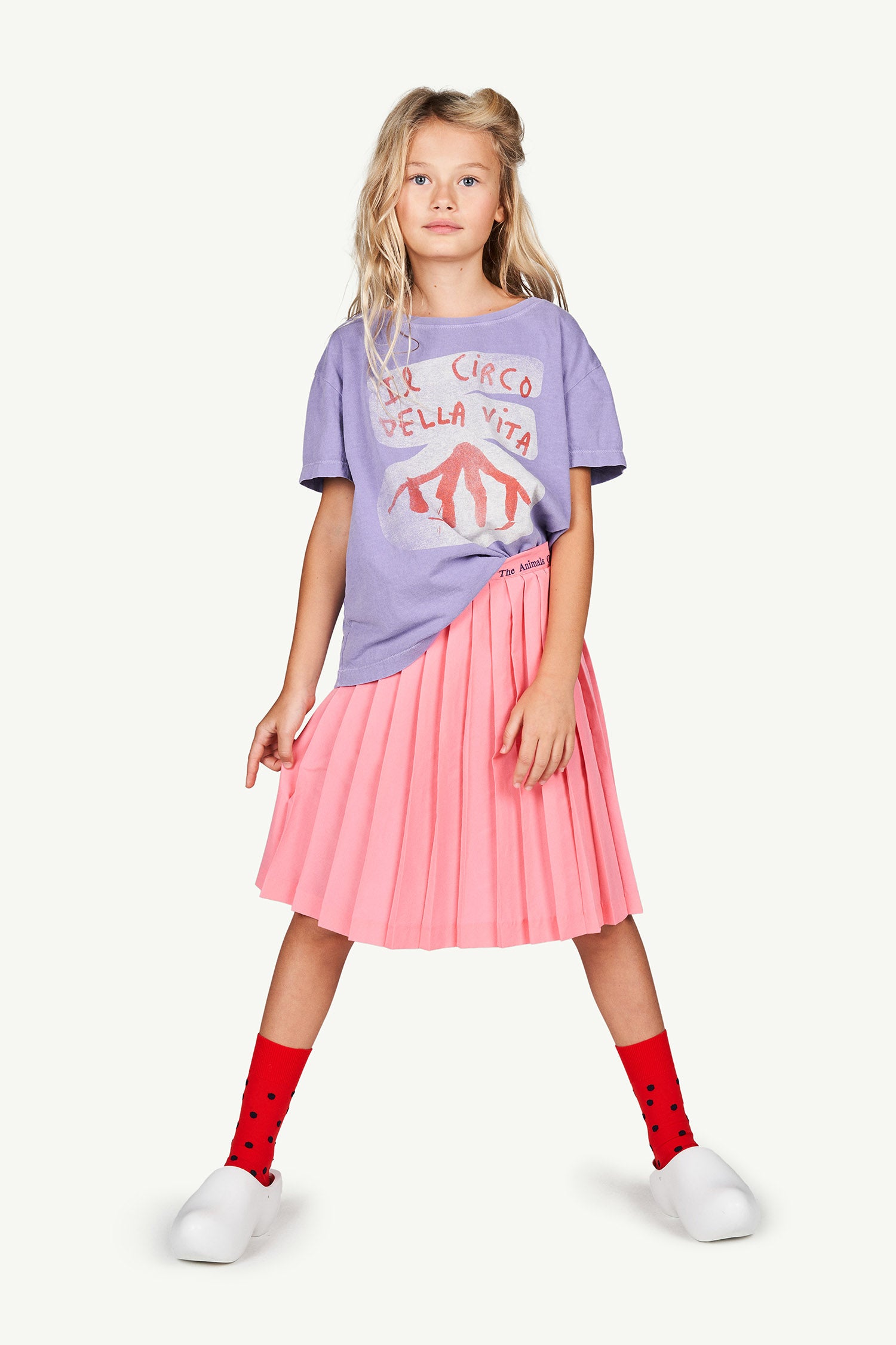 Girls Pink Logo Skirt