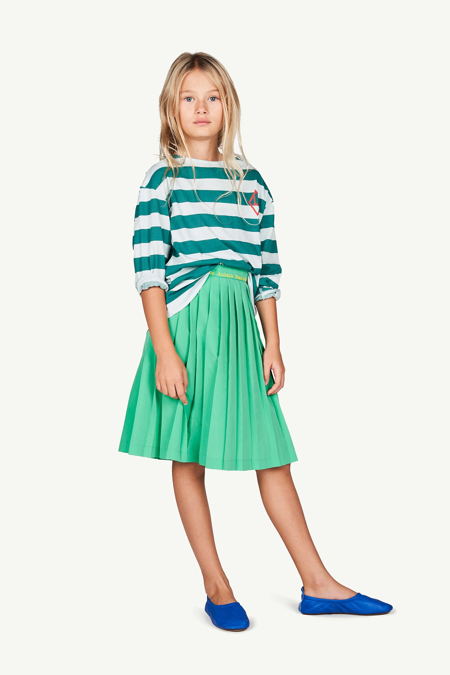 Girls Green Logo Skirt