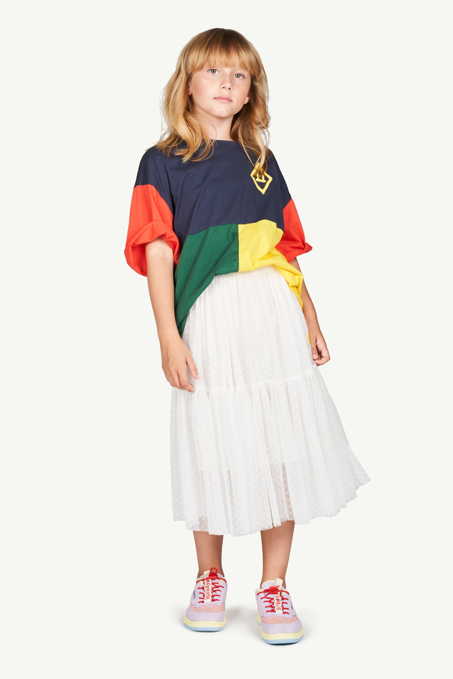 Girls White Logo Skirt