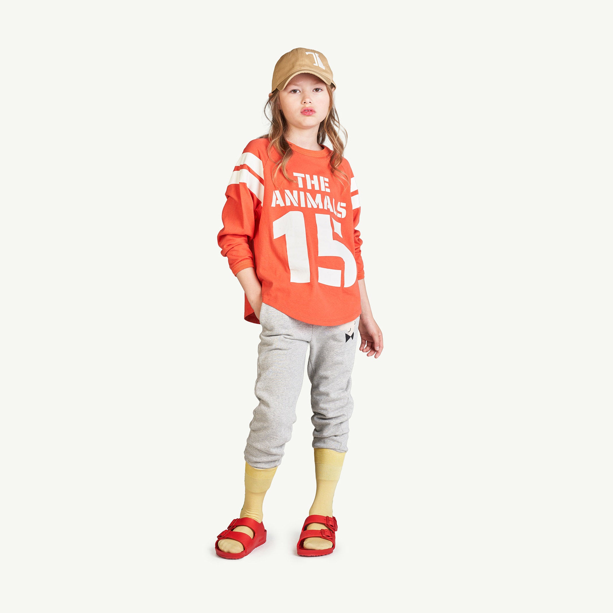 Boys & Girls Red Logo Cotton T-Shirt