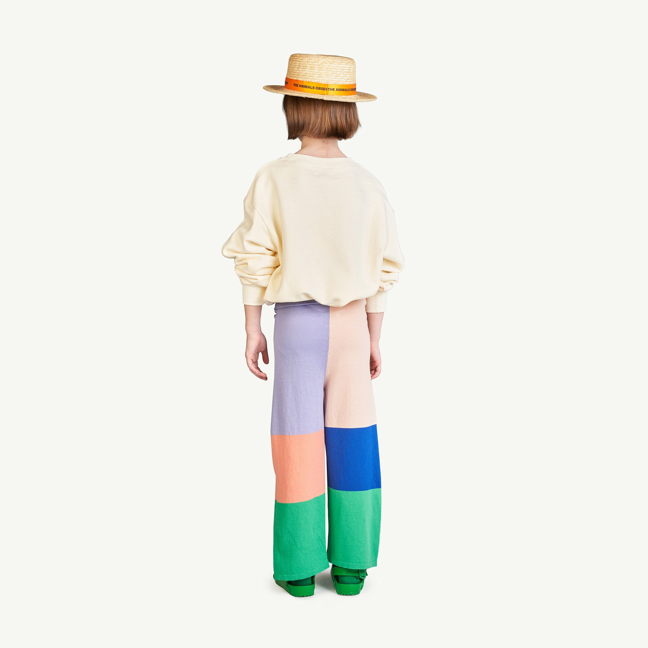 Boys & Girls White Bird Cotton Sweatshirt