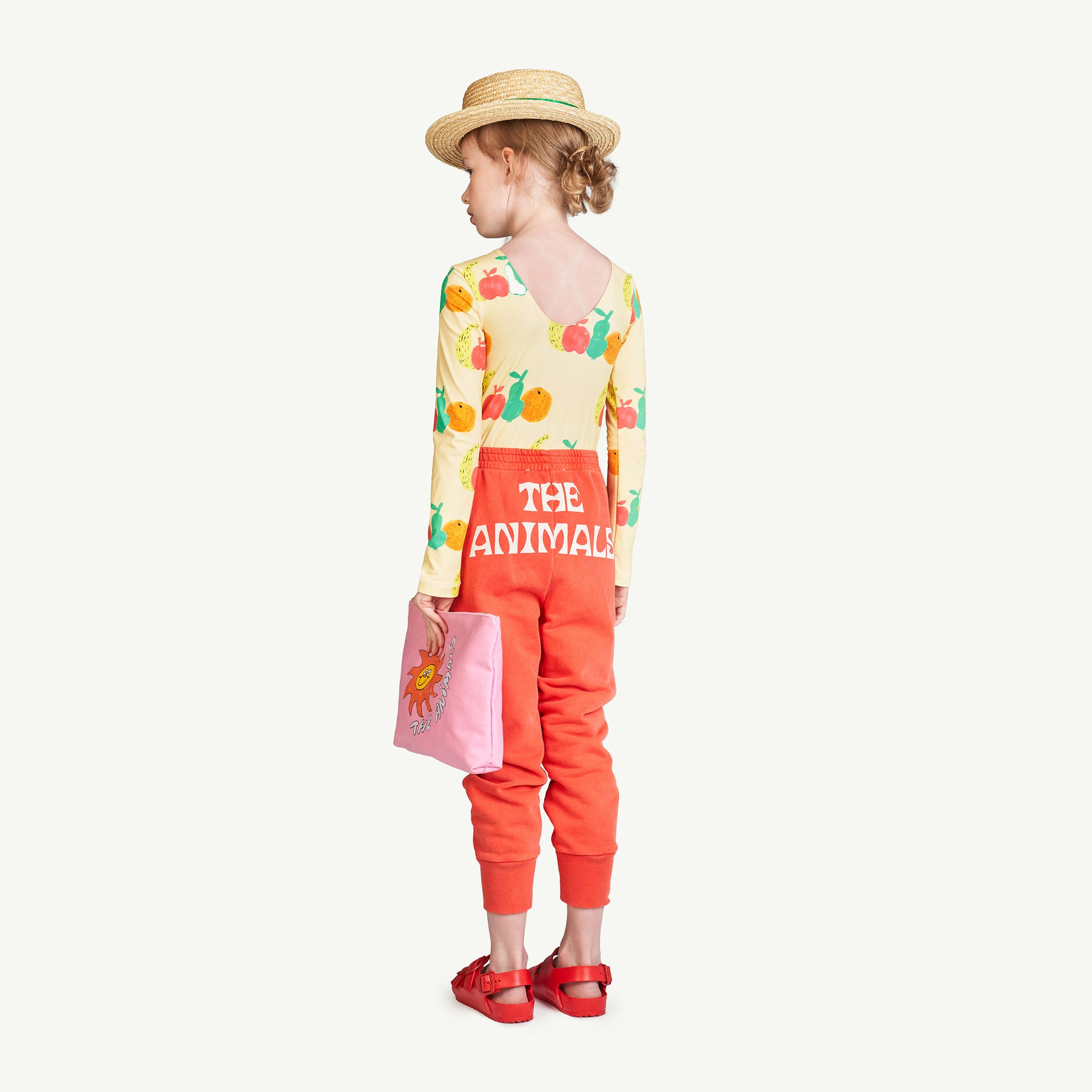 Boys & Girls Red Form Cotton Trousers