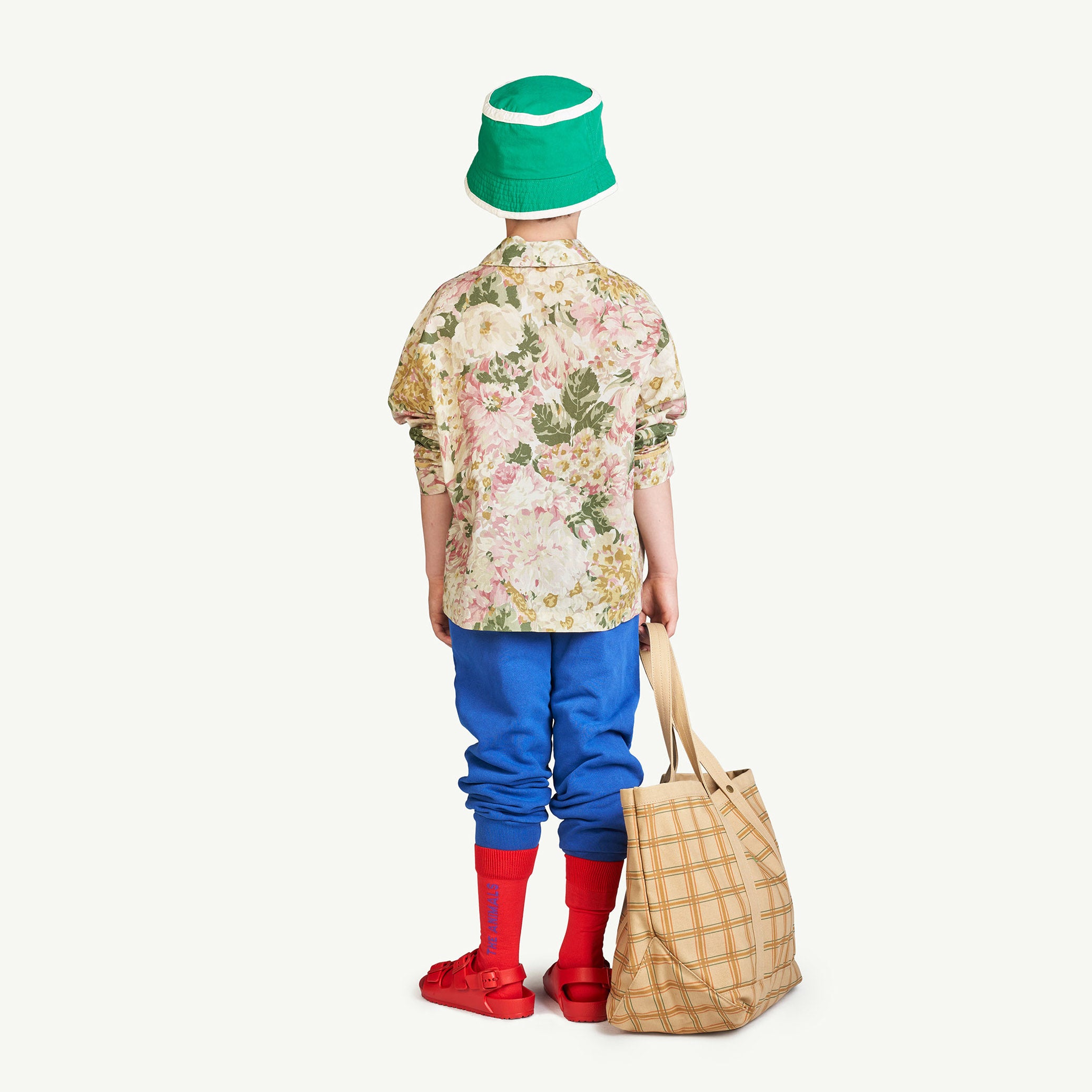 Boys & Girls Blue Logo Cotton Trousers