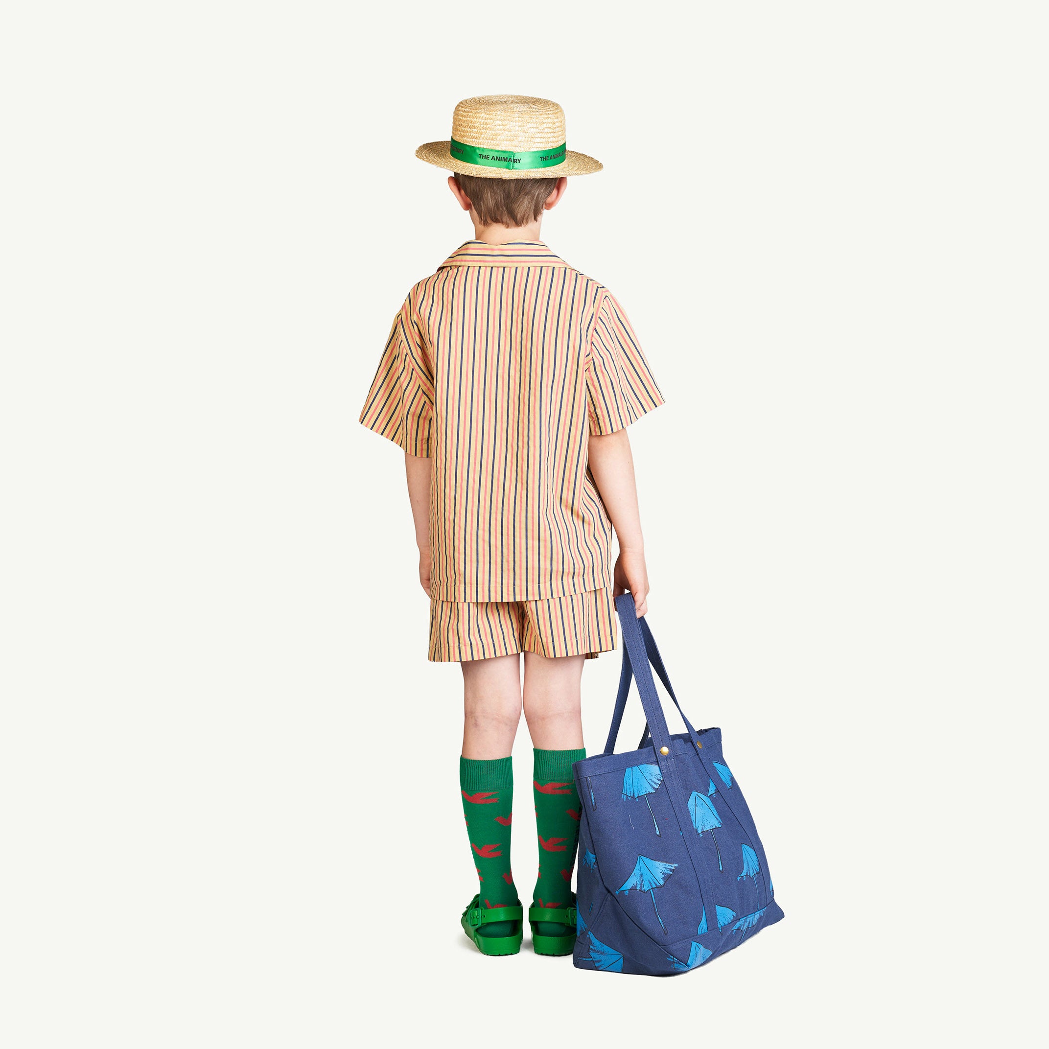 Boys & Girls Camel Stripes Cotton Nightwear Set