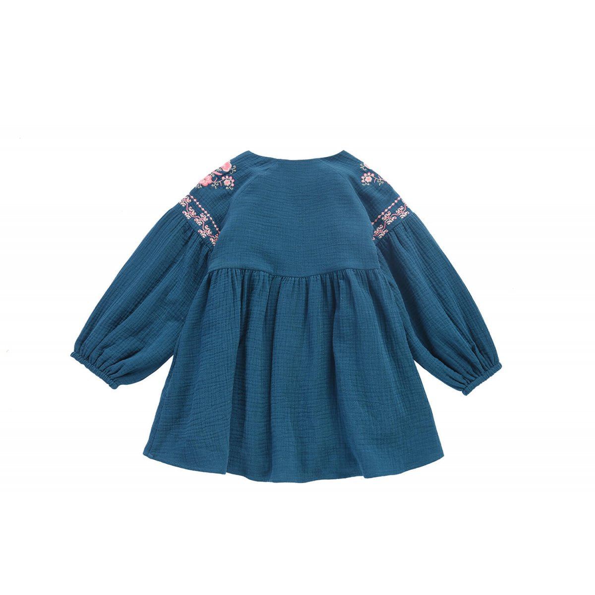 Girls Peacock Cotton Dress