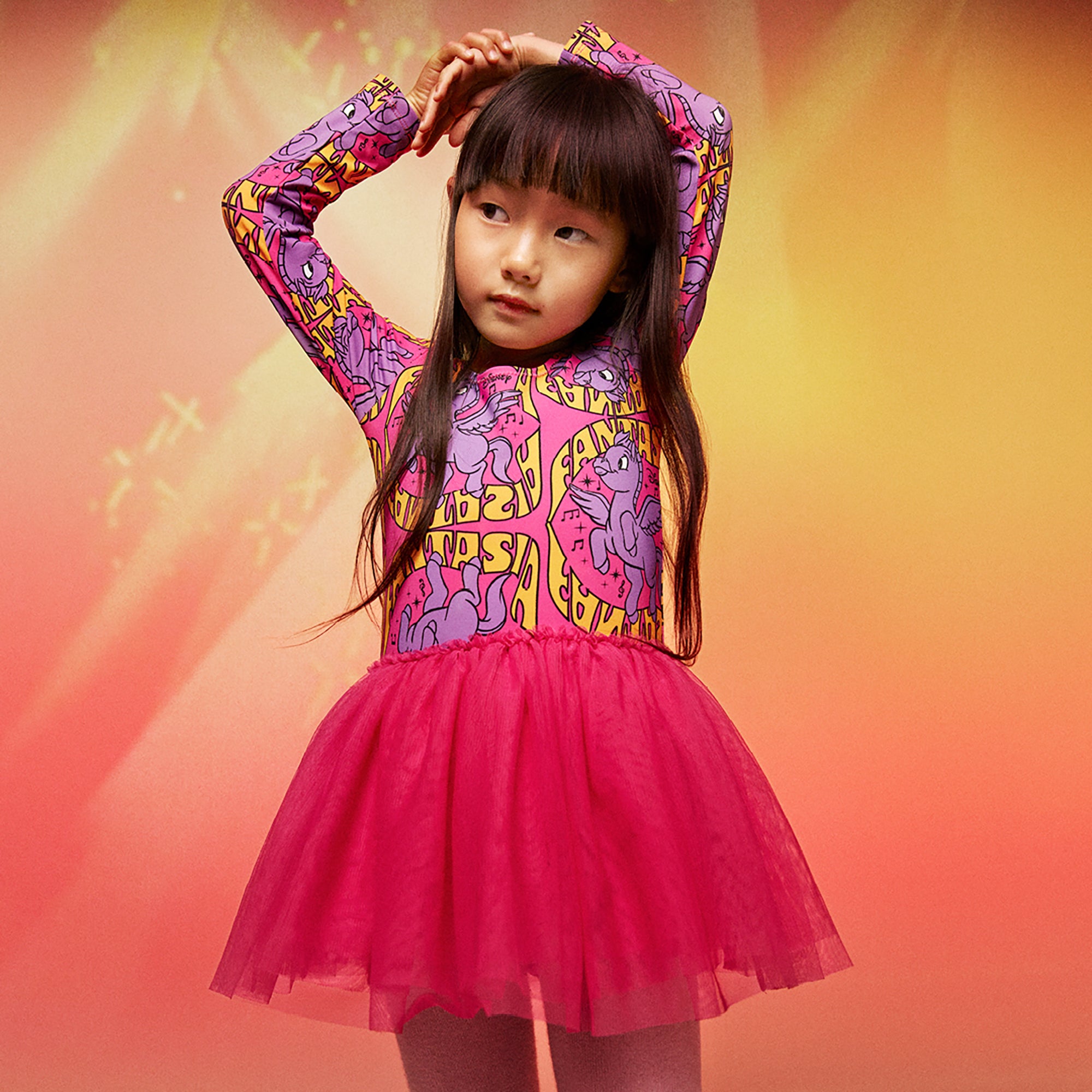 Girls Multicolor Printed Dress