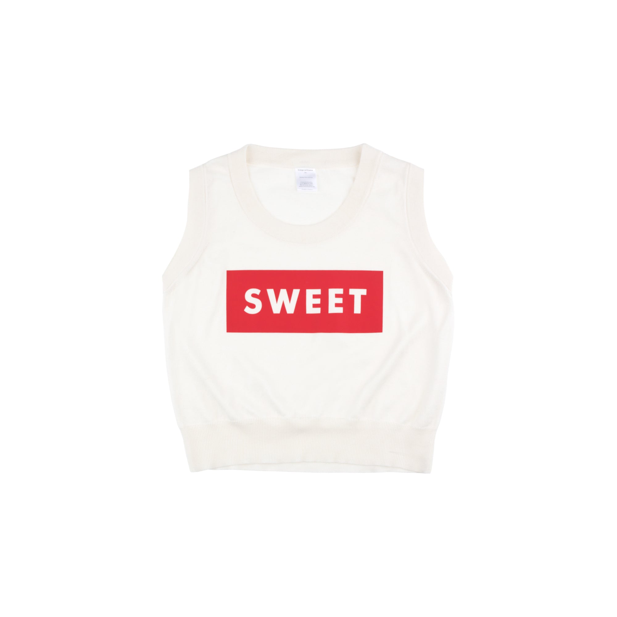 Boys & Girls White Cotton T-shirt