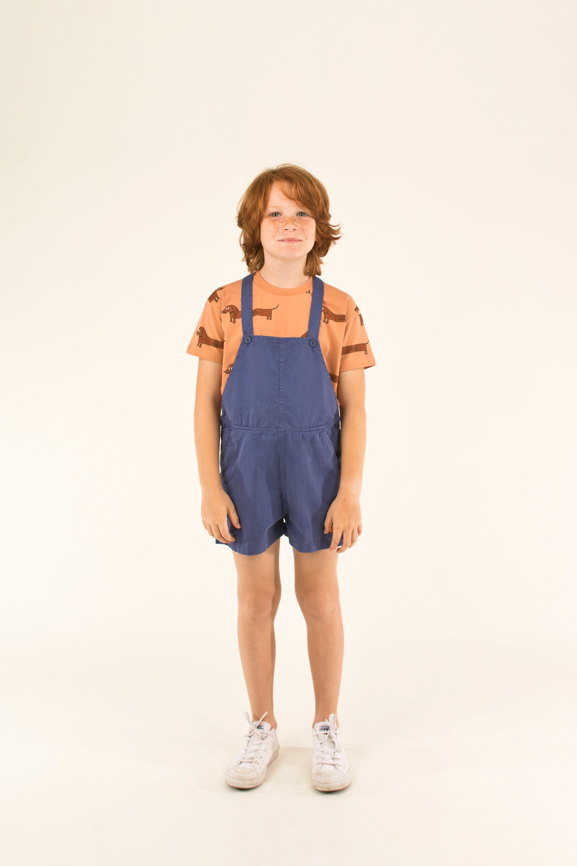 Boys & Girls Navy Cotton Romper