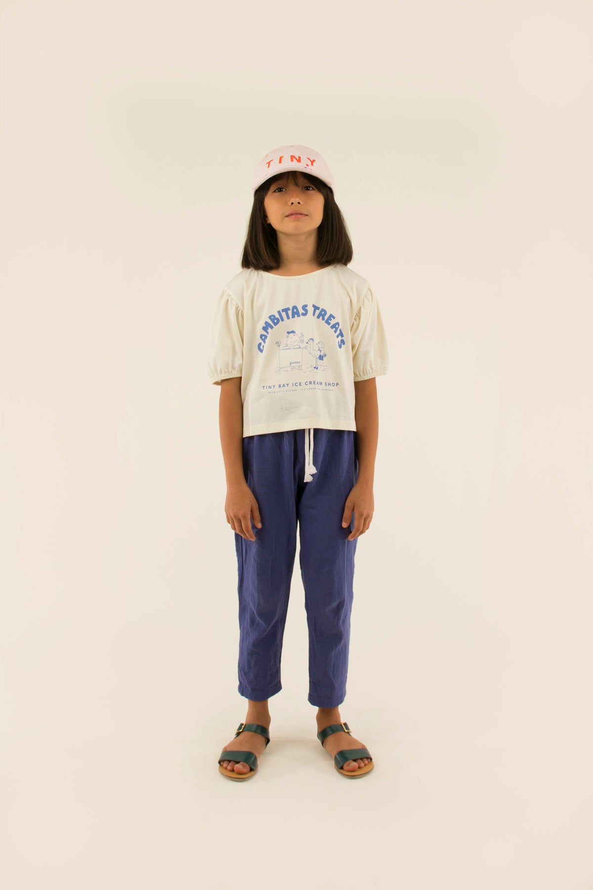 Boys & Girls Blue Cotton Trousers