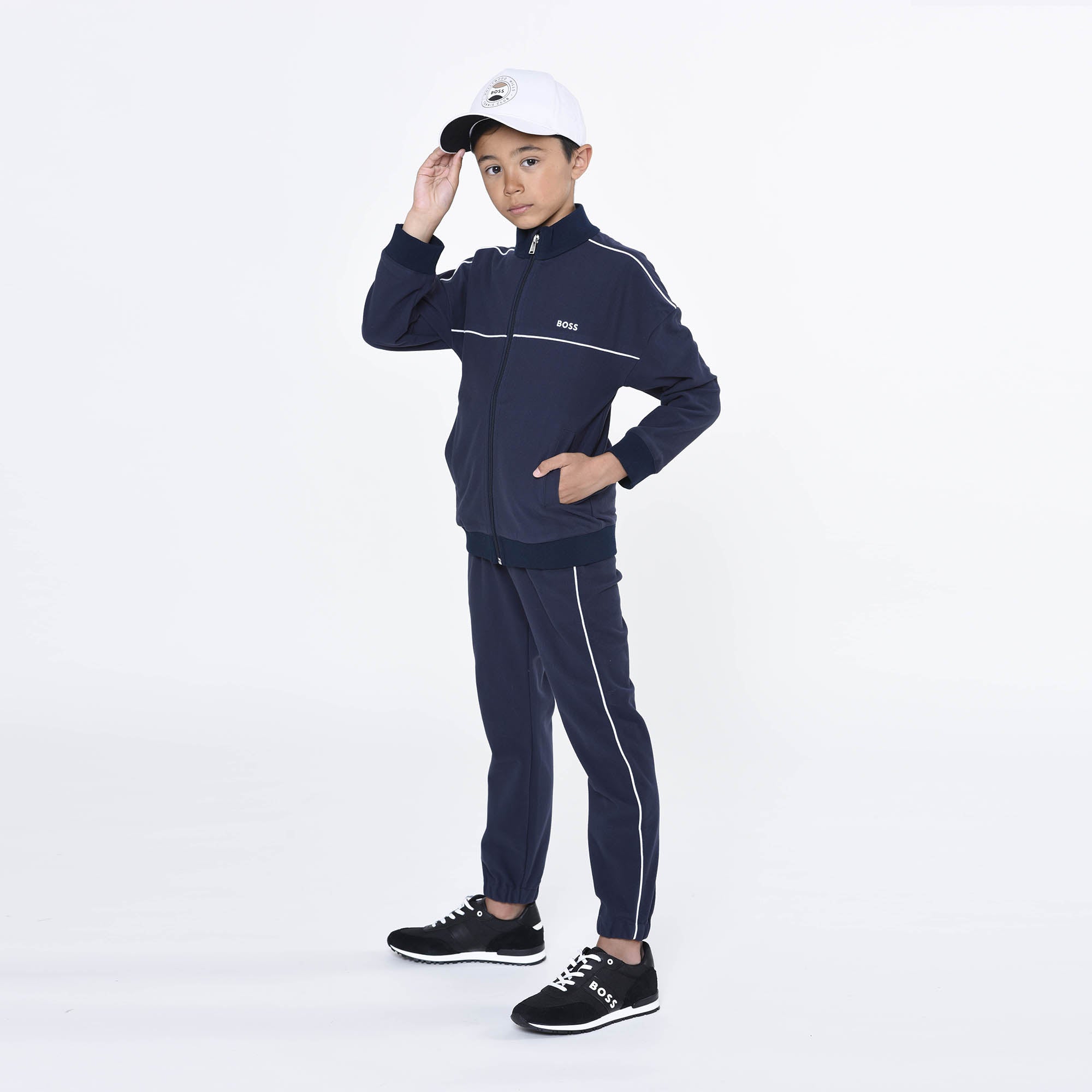 Boys White Logo Cap