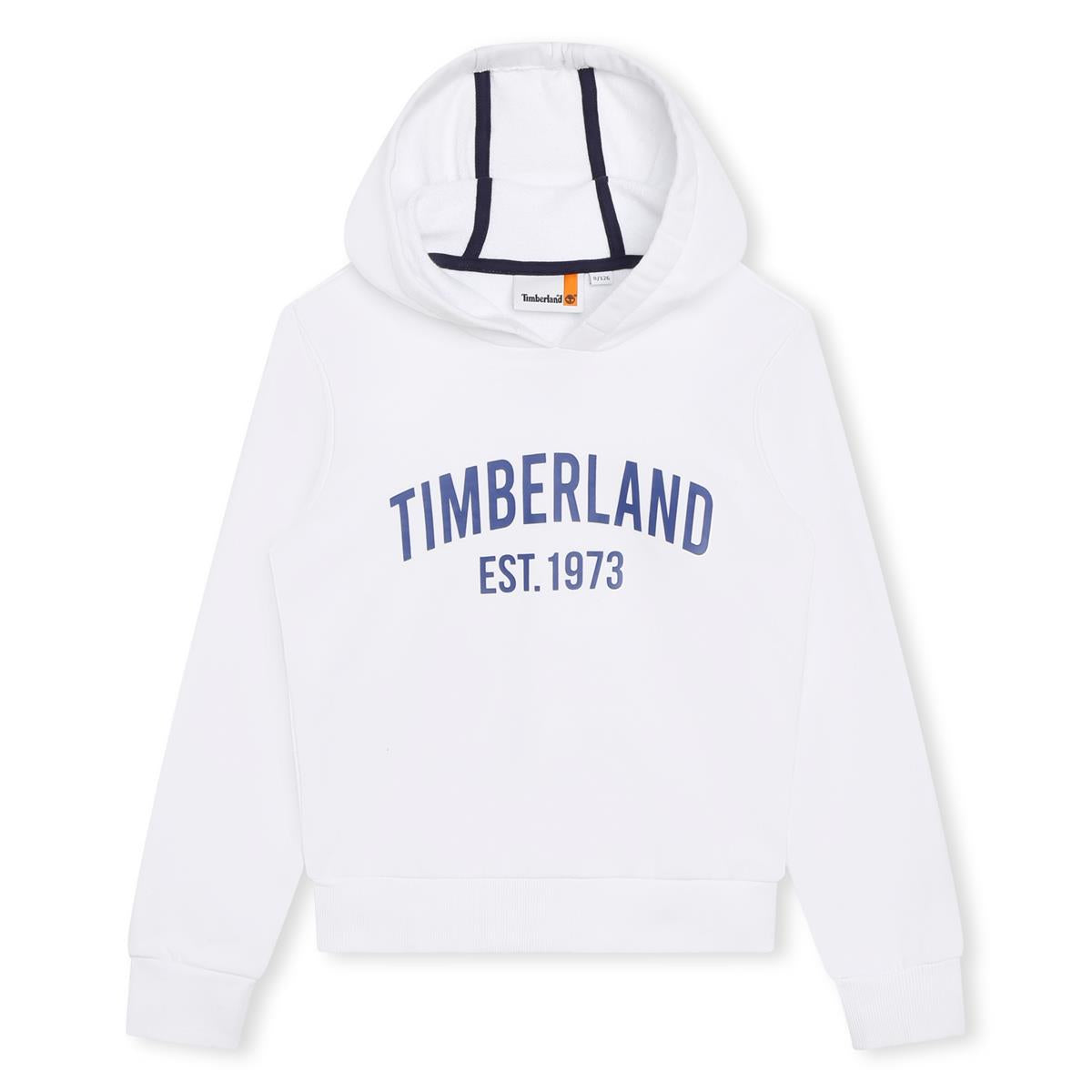 Boys & Girls White Hooded Sweatshirts