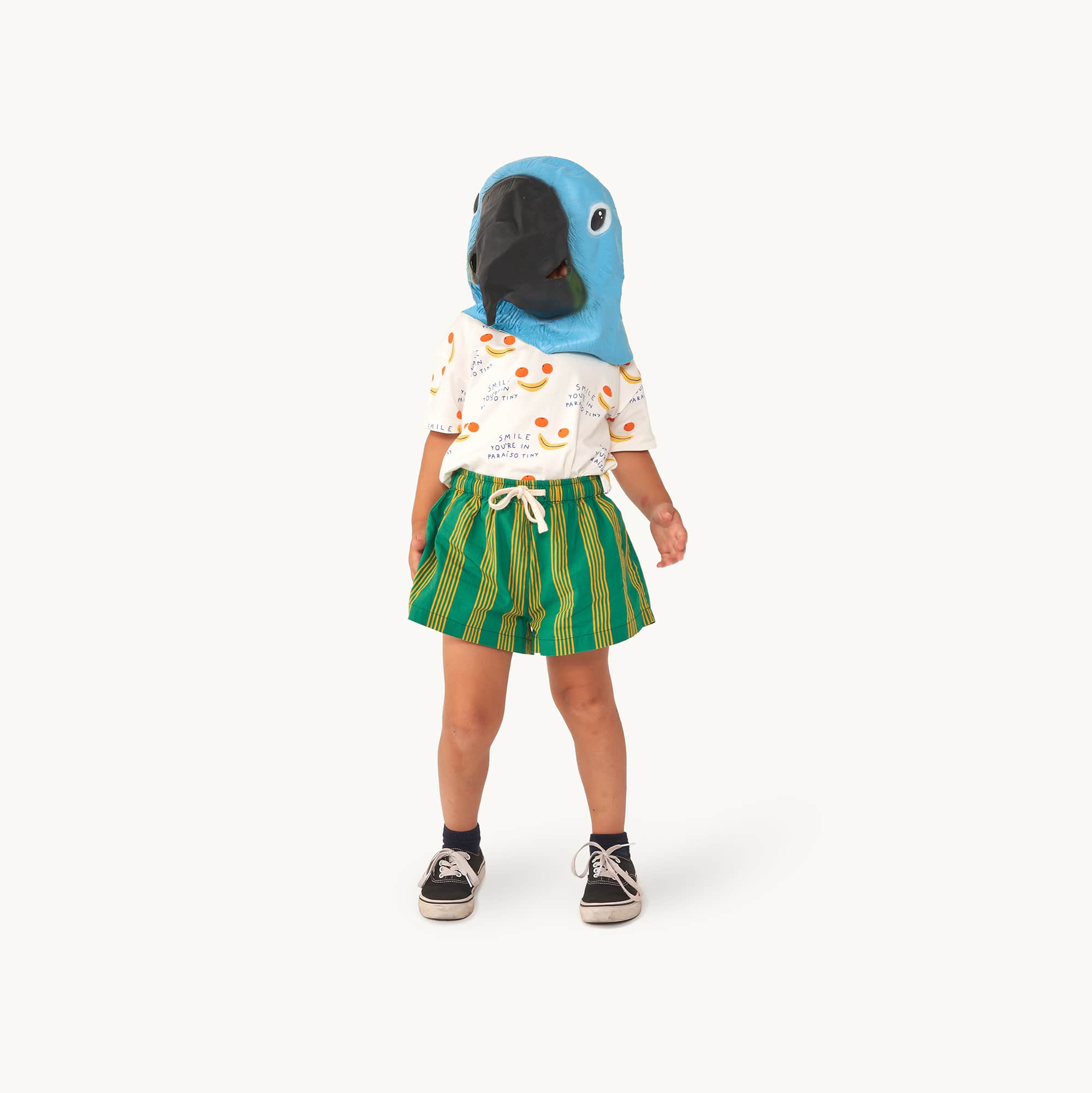 Boys & Girls White Smile Cotton T-Shirt