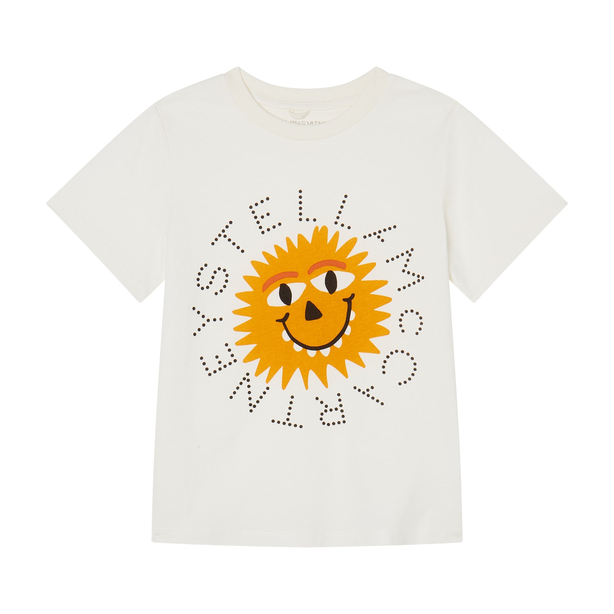 Boys White Logo Cotton T-Shirt