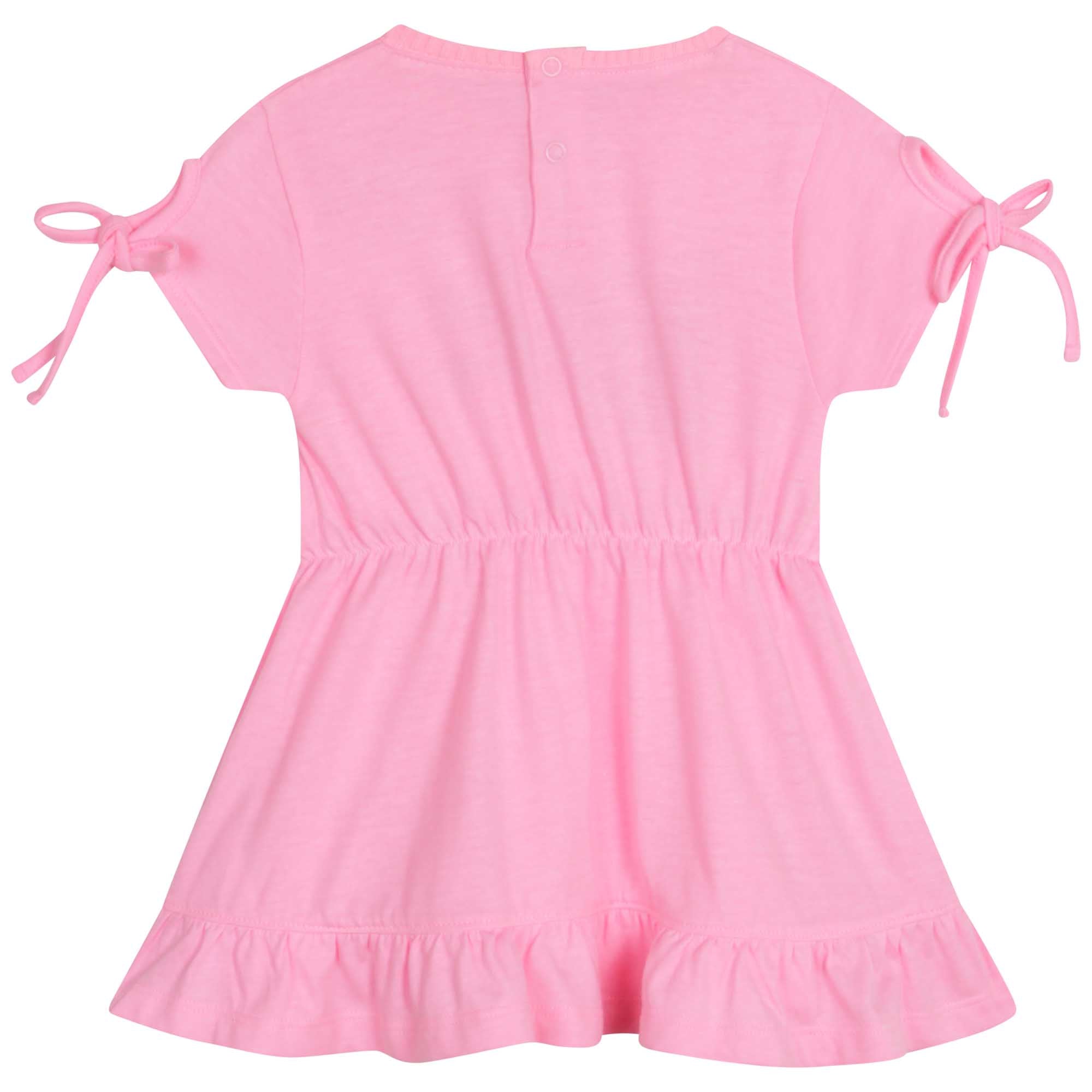 Baby Girls Pink Printed Dress