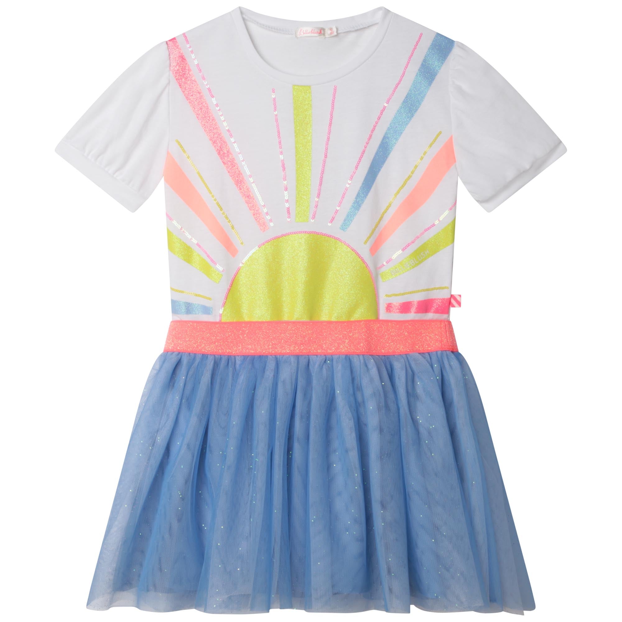 Girls White Sequin Dress