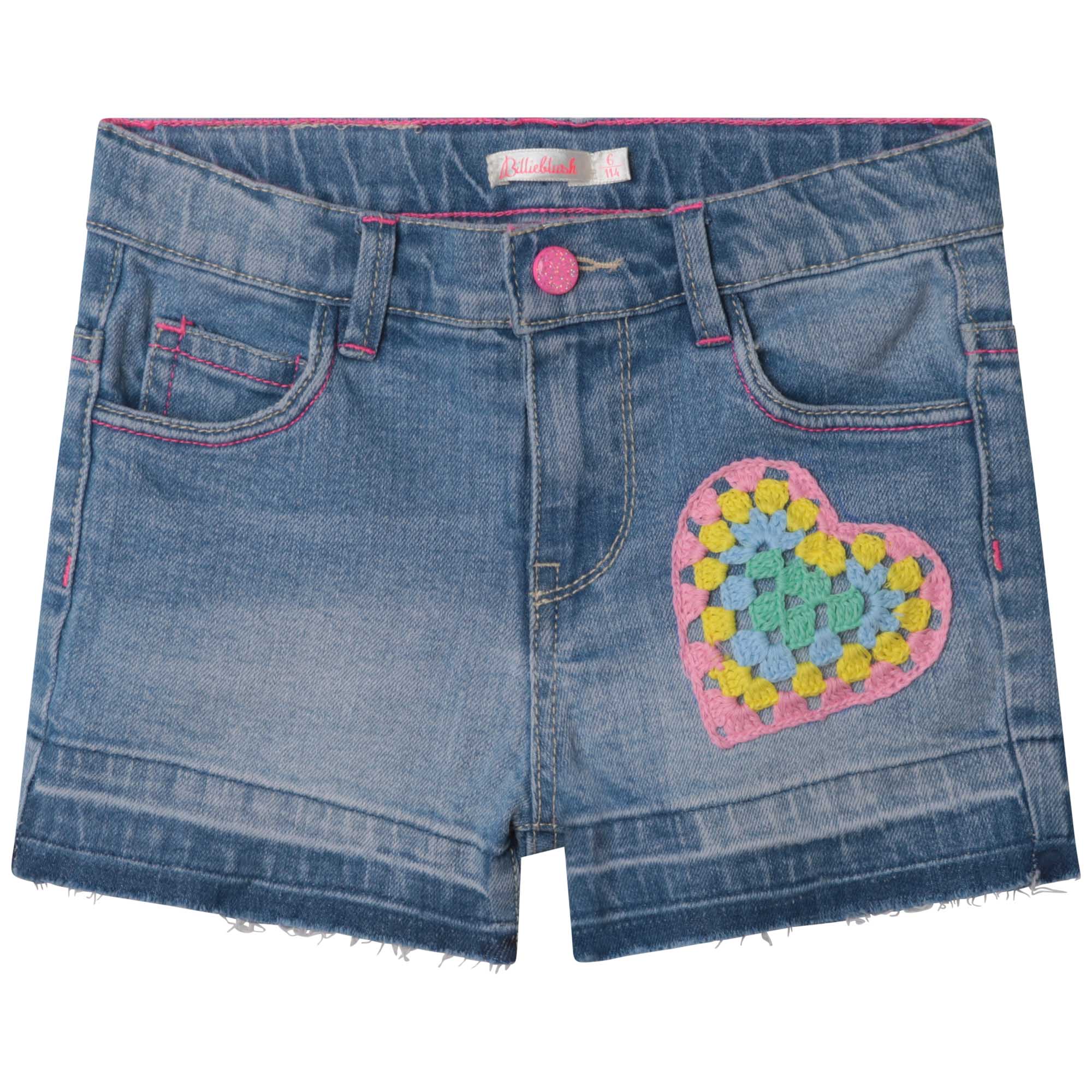 Girls Blue Denim Shorts