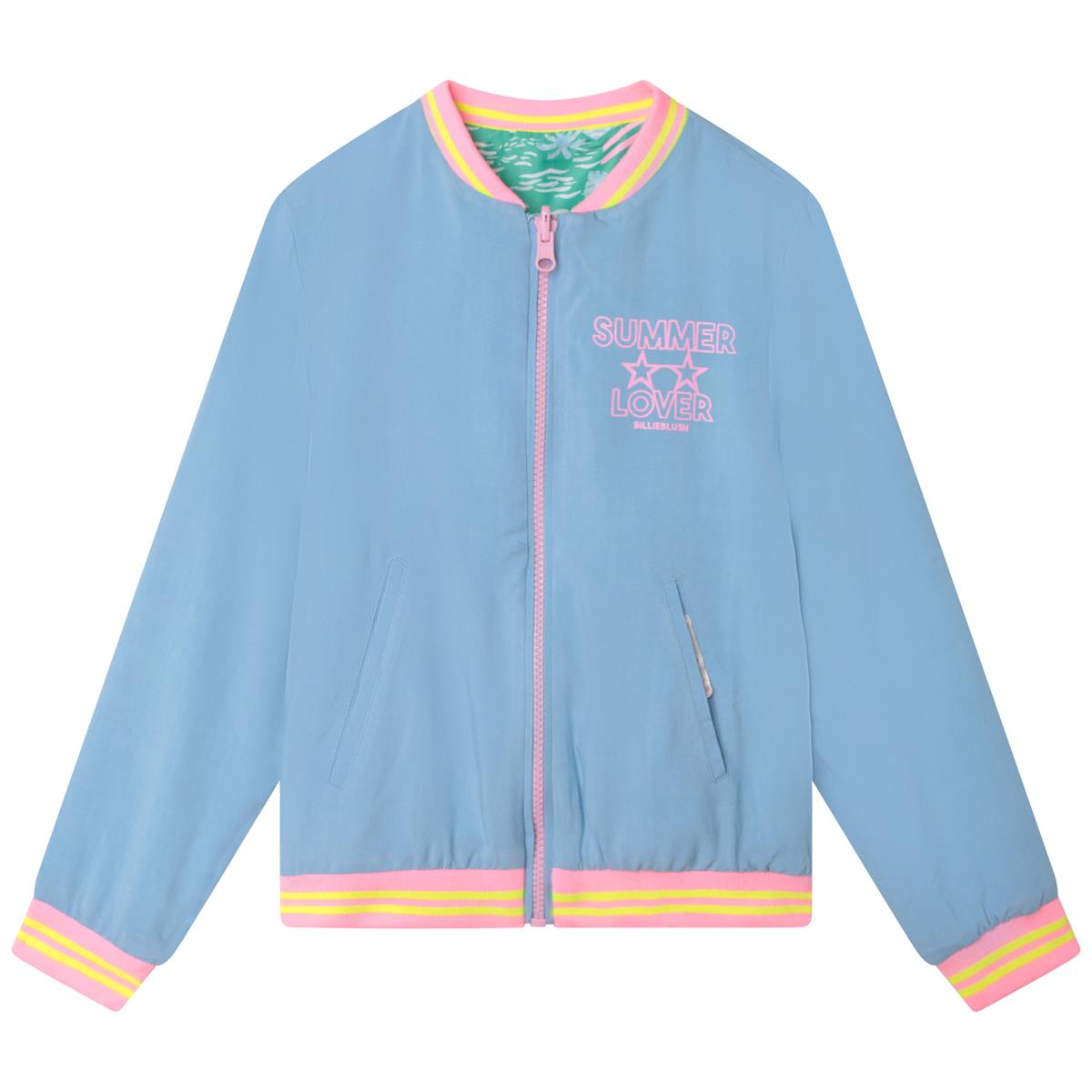 Girls Blue Zip-Up Jacket