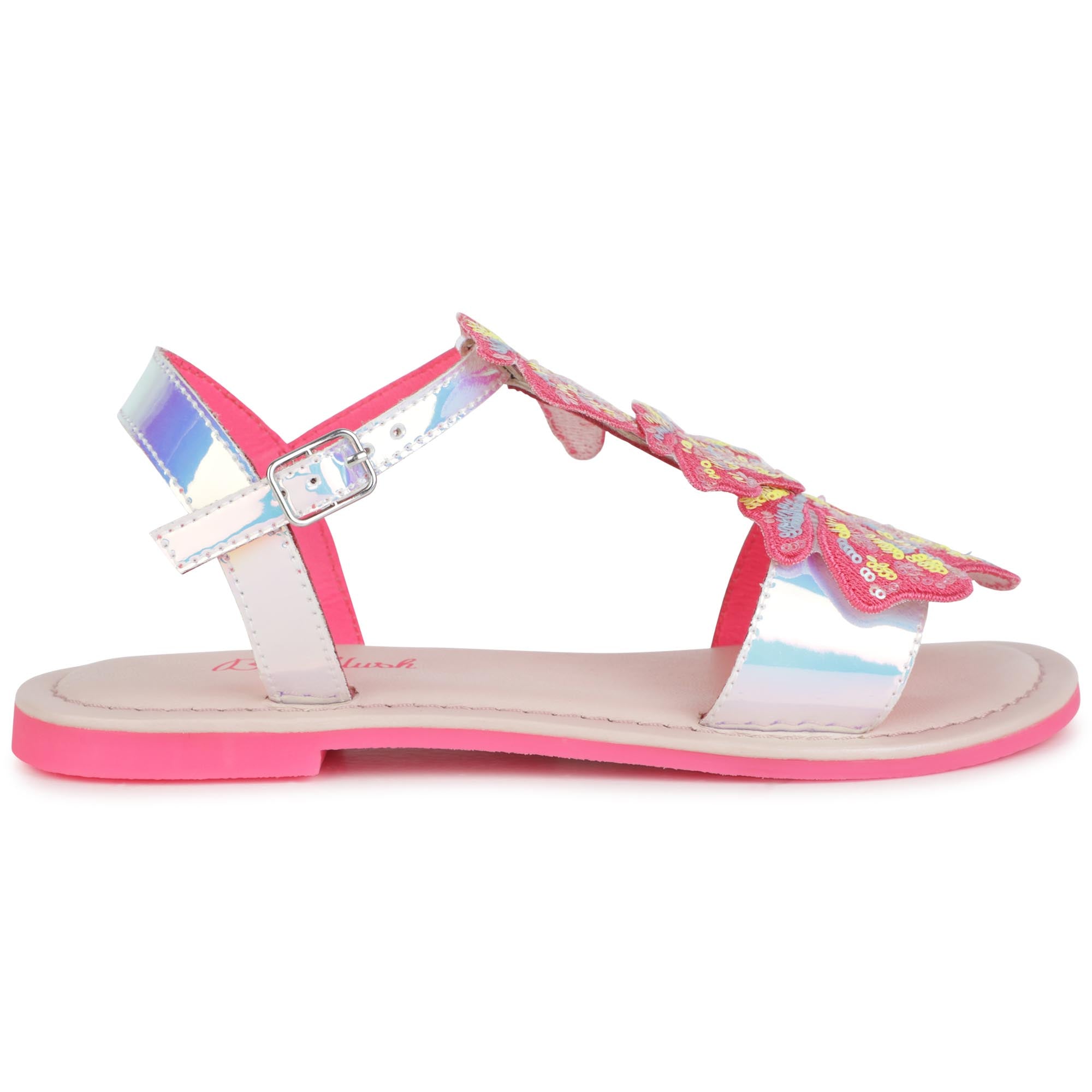 Girls Multicolor Sequin Sandals