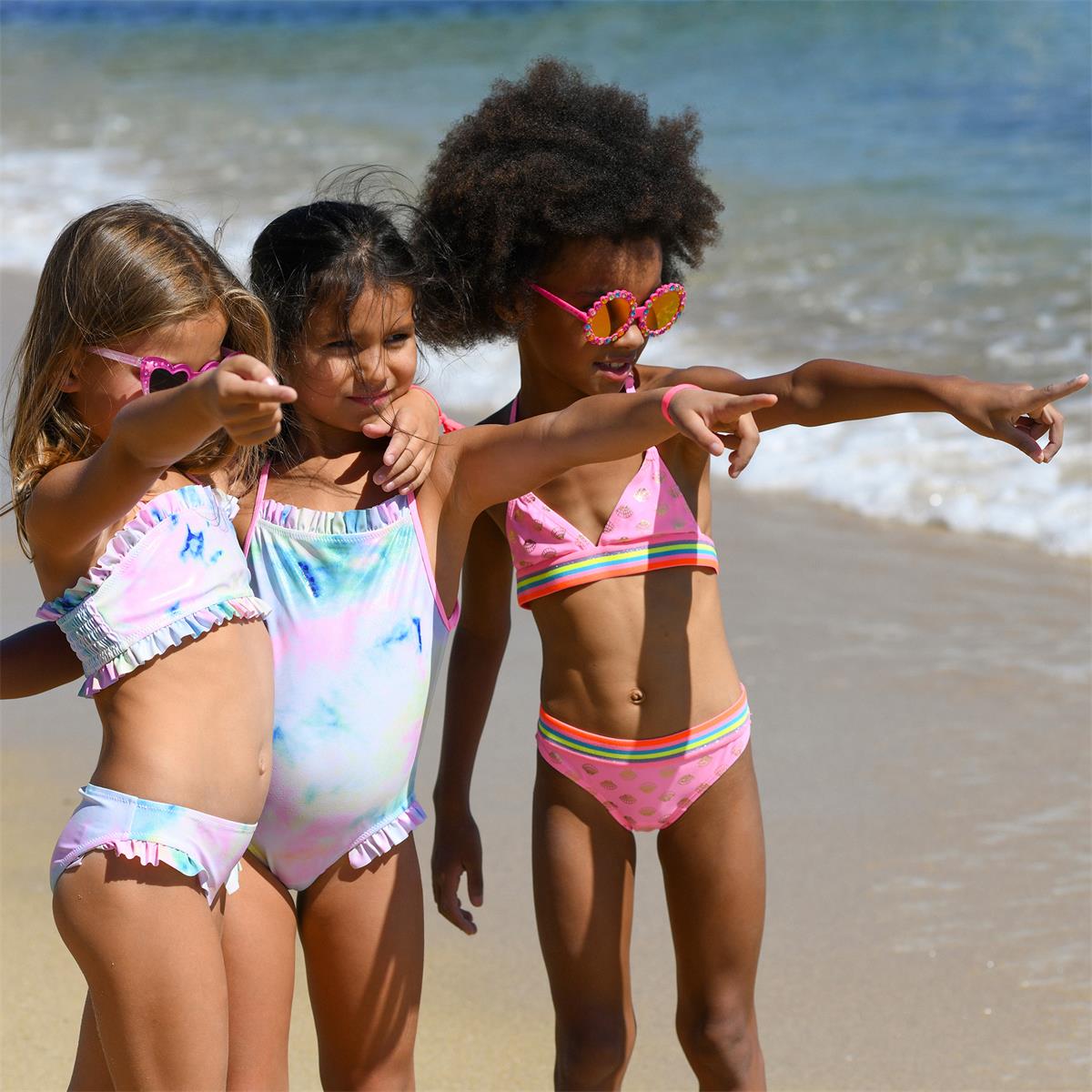 Girls Multicolor Swimsuit