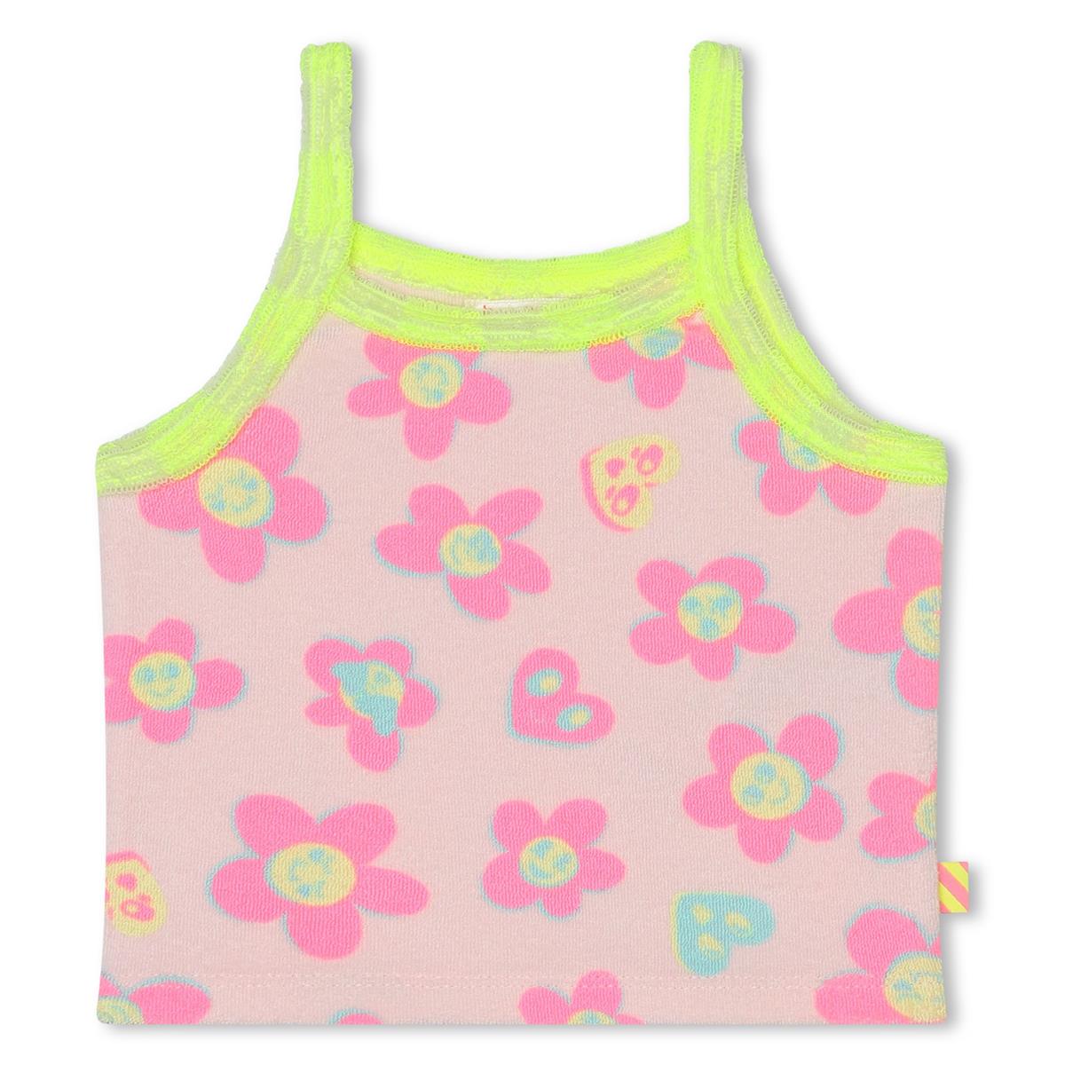 Baby Girls Light Pink Flower Vest