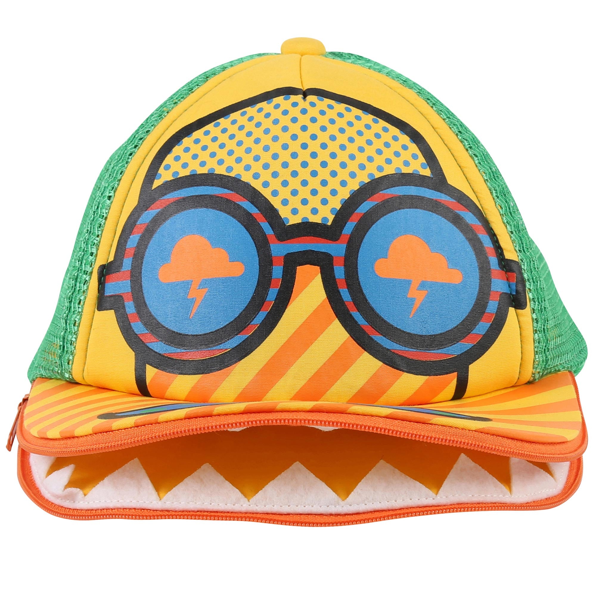 Boys Green & Yellow Duck Cap