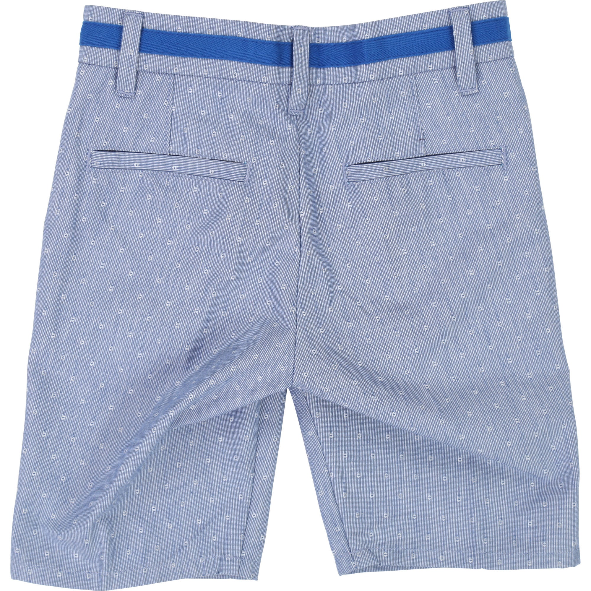 Boys Light Blue Cotton Shorts