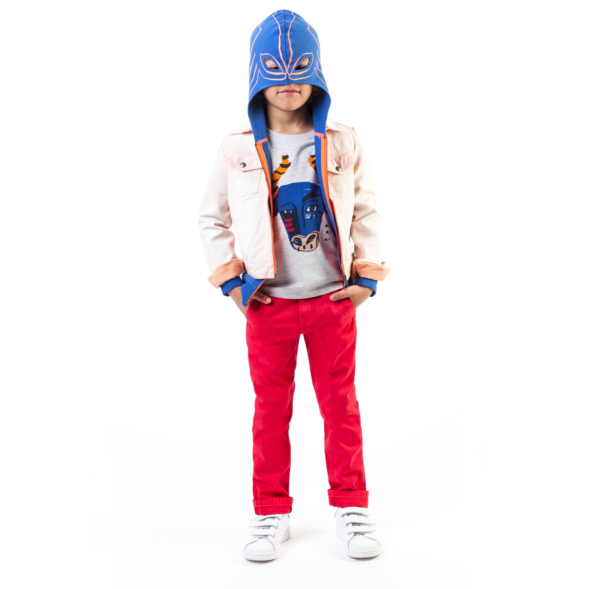Boys Grey Printed Cotton T-shirt