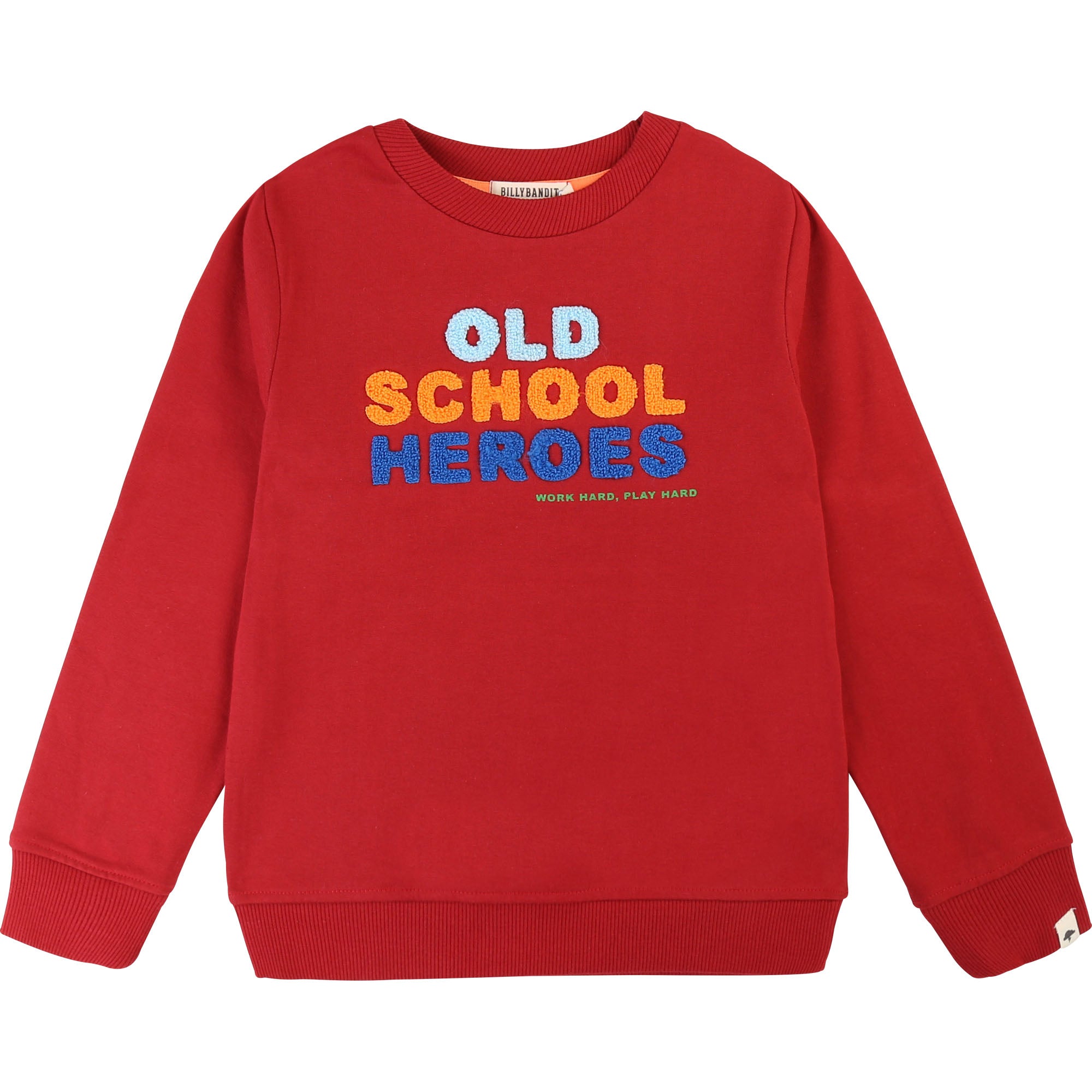 Girls Red Logo Cotton Sweater