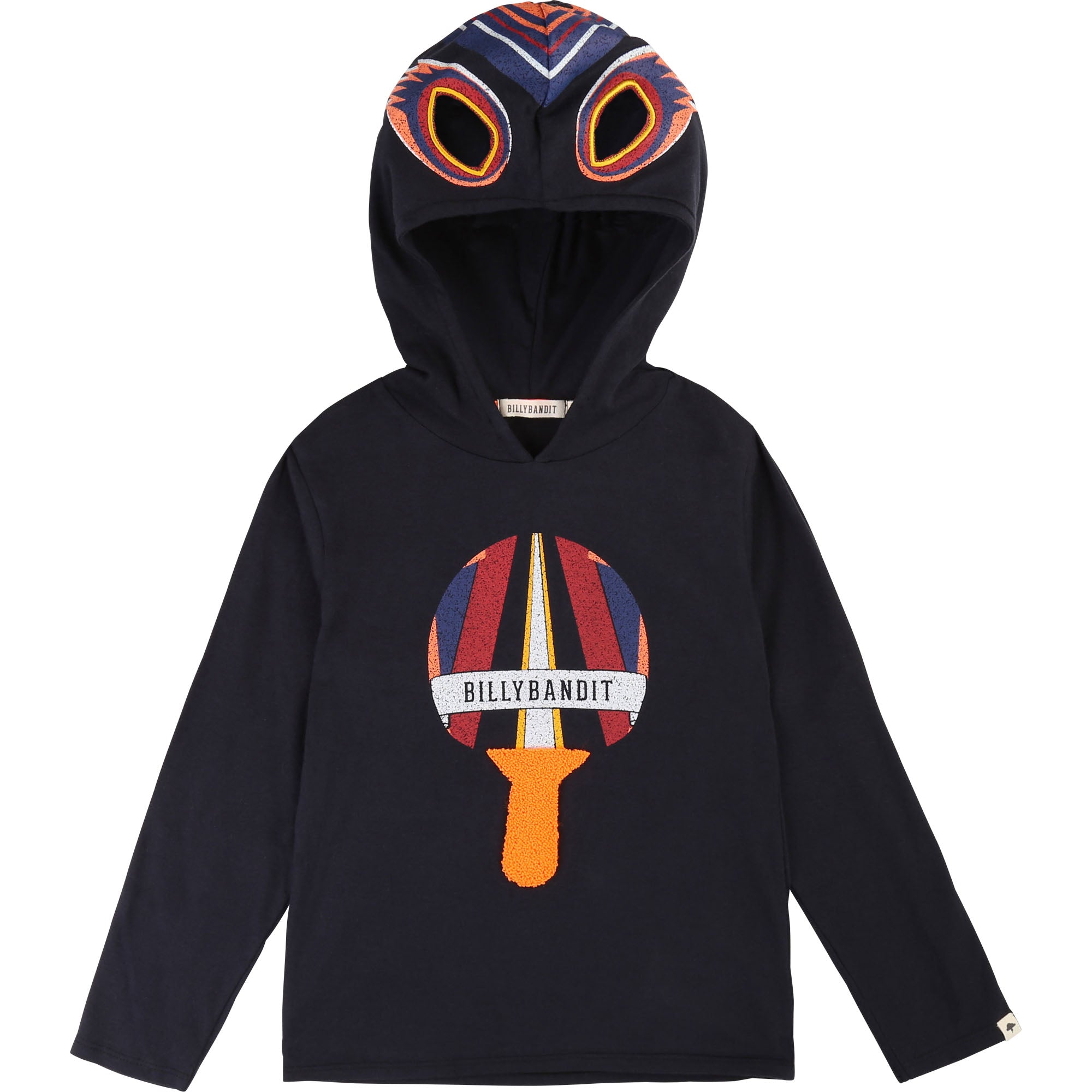 Boys Blue Hooded Logo Cotton Sweatshirt