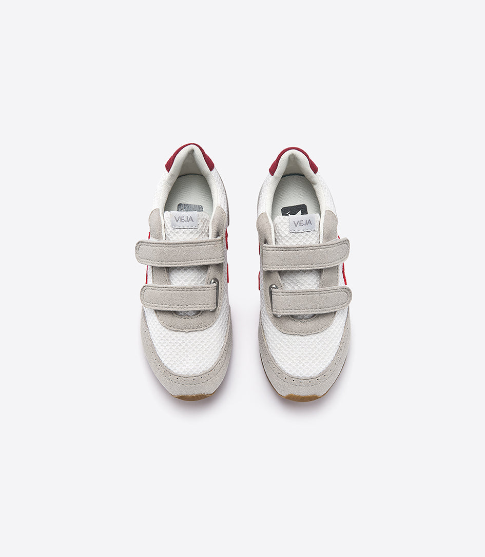 Boys & Girls Gray & Red "V" Shoes