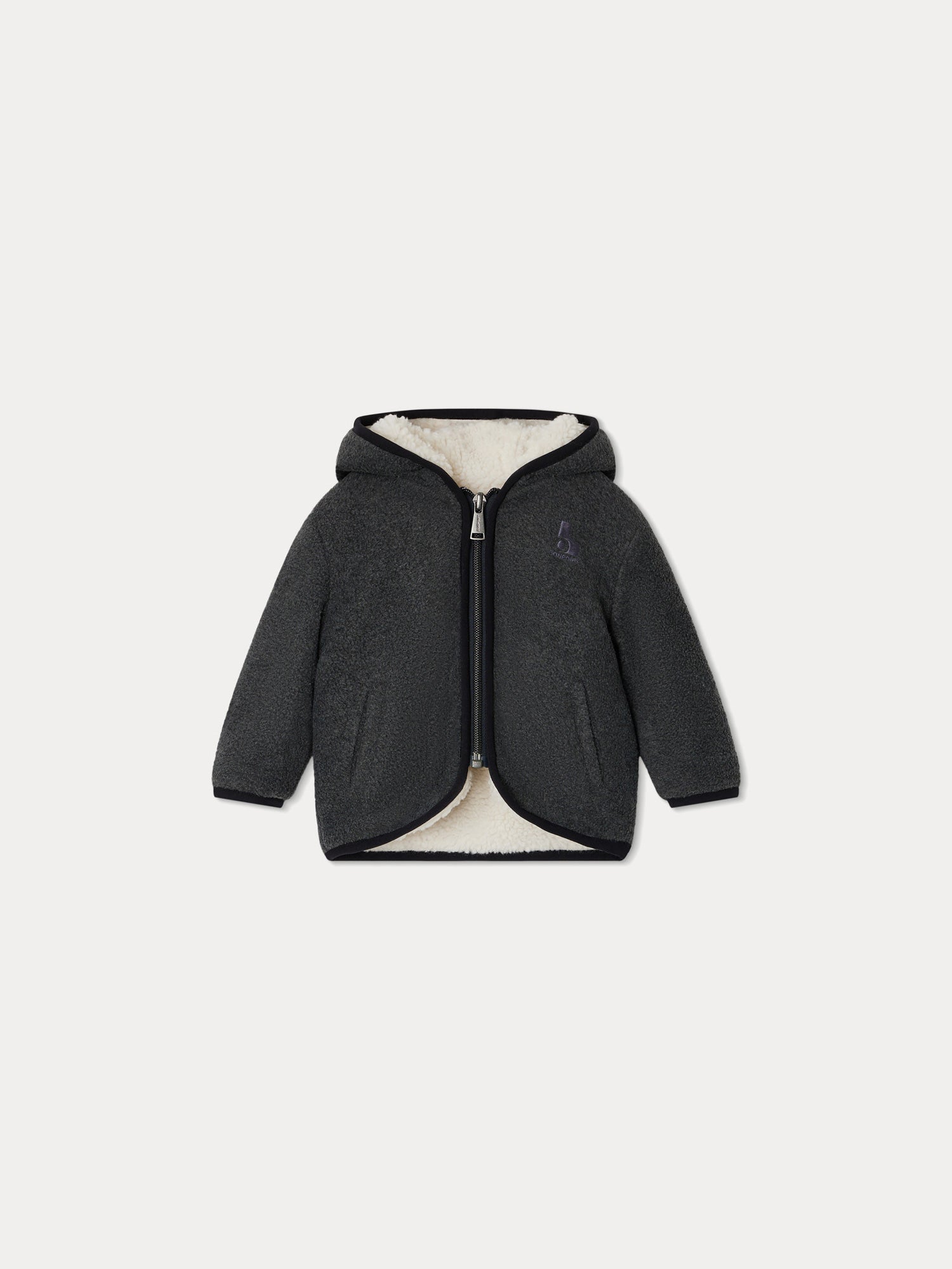 Baby Boys Grey Zip-Up Jacket