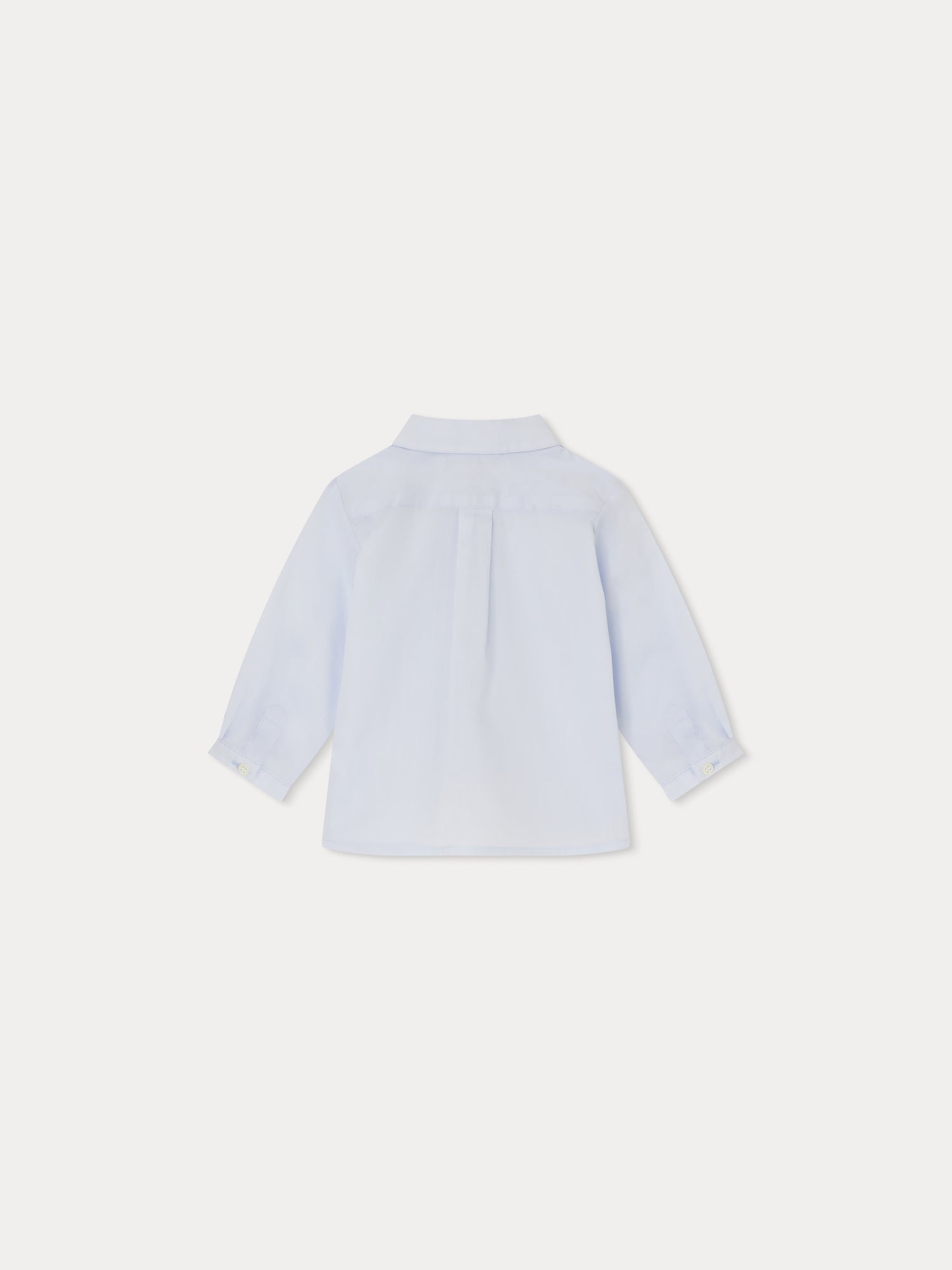 Baby Boys Sky Blue Cotton Shirt