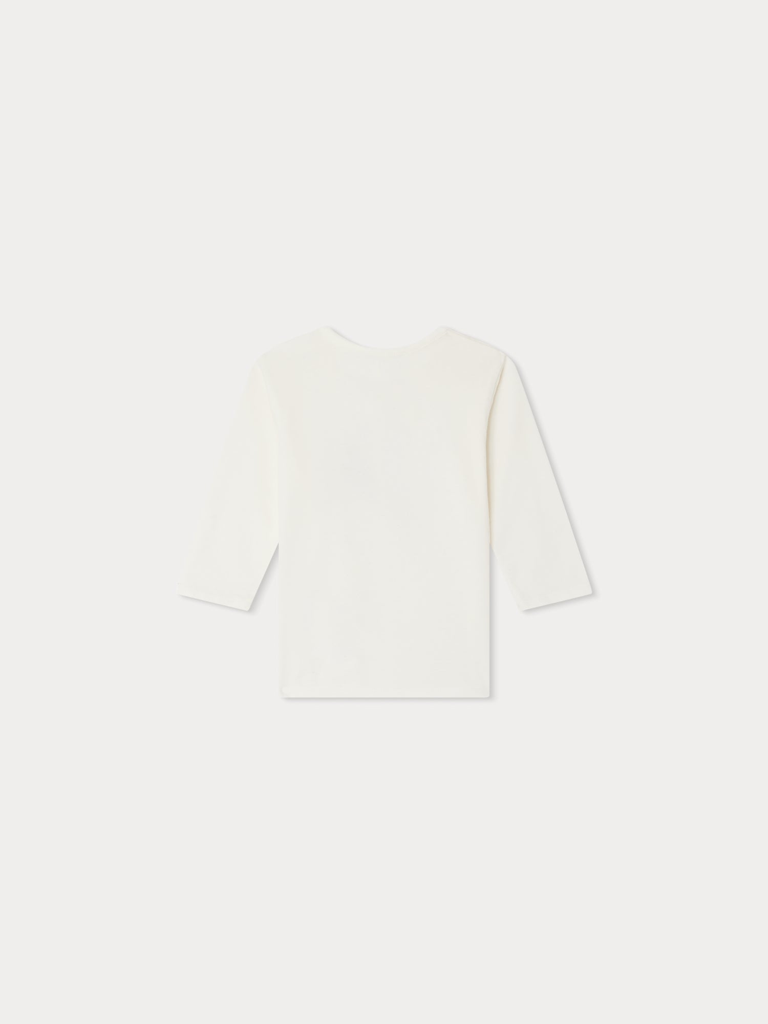 Baby Boys White Fox Printed Cotton T-Shirt