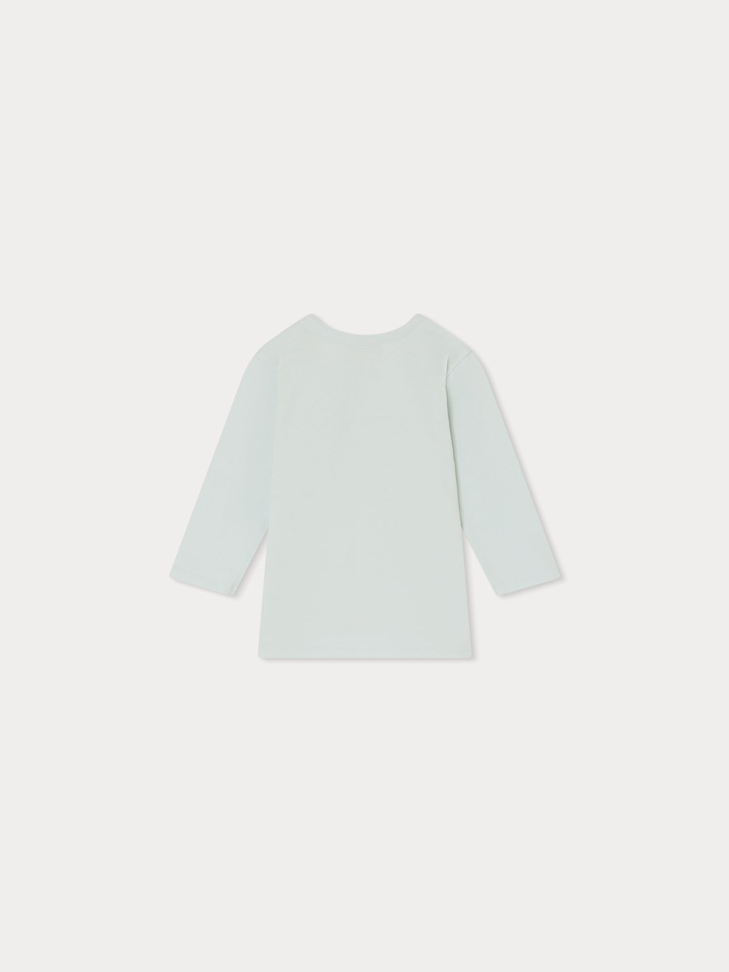 Baby Boys Sky Blue Printed Cotton T-Shirt