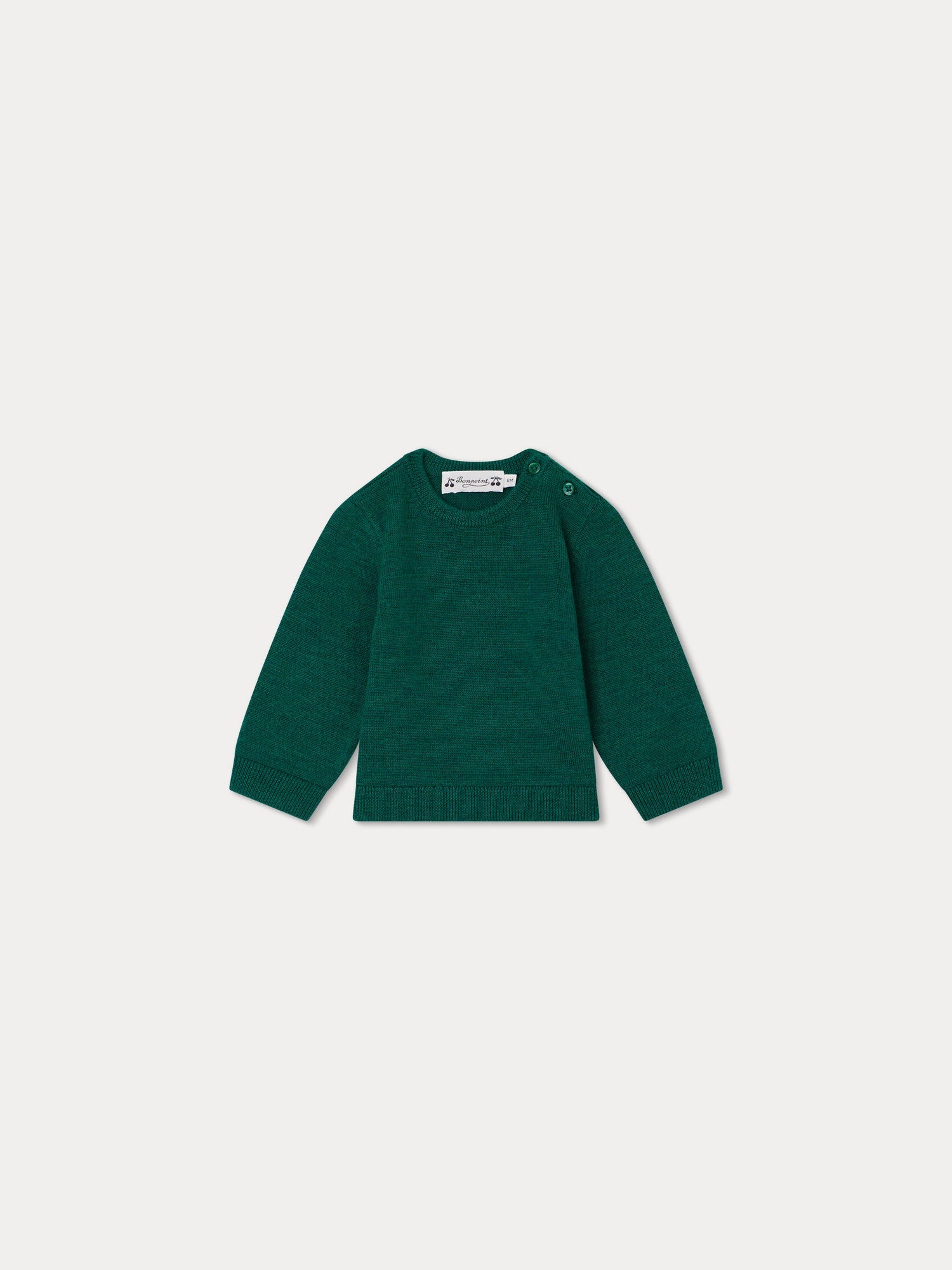 Baby Boys Green Wool Sweater