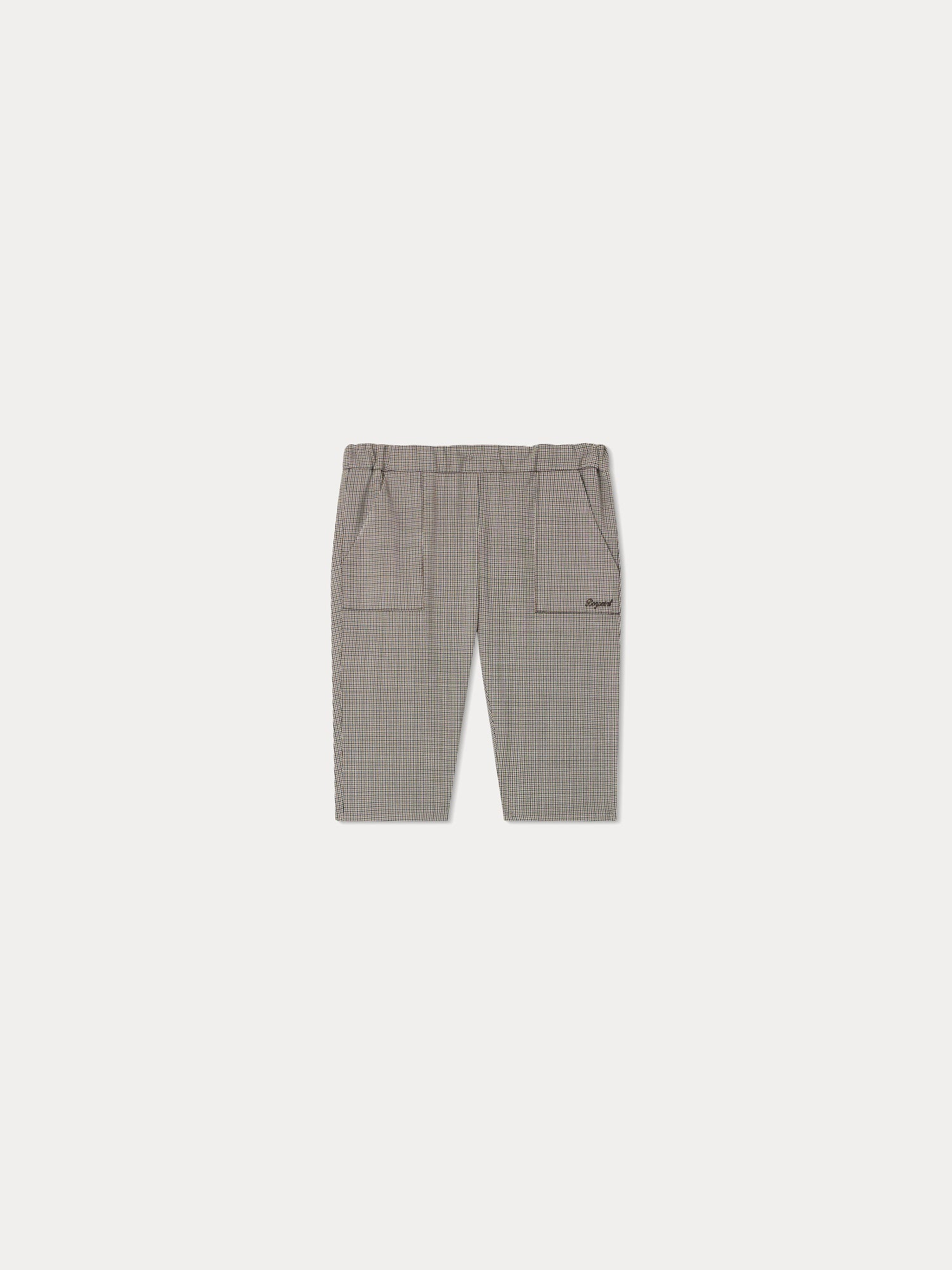 Baby Boys & Girls Maroon Wool Trousers