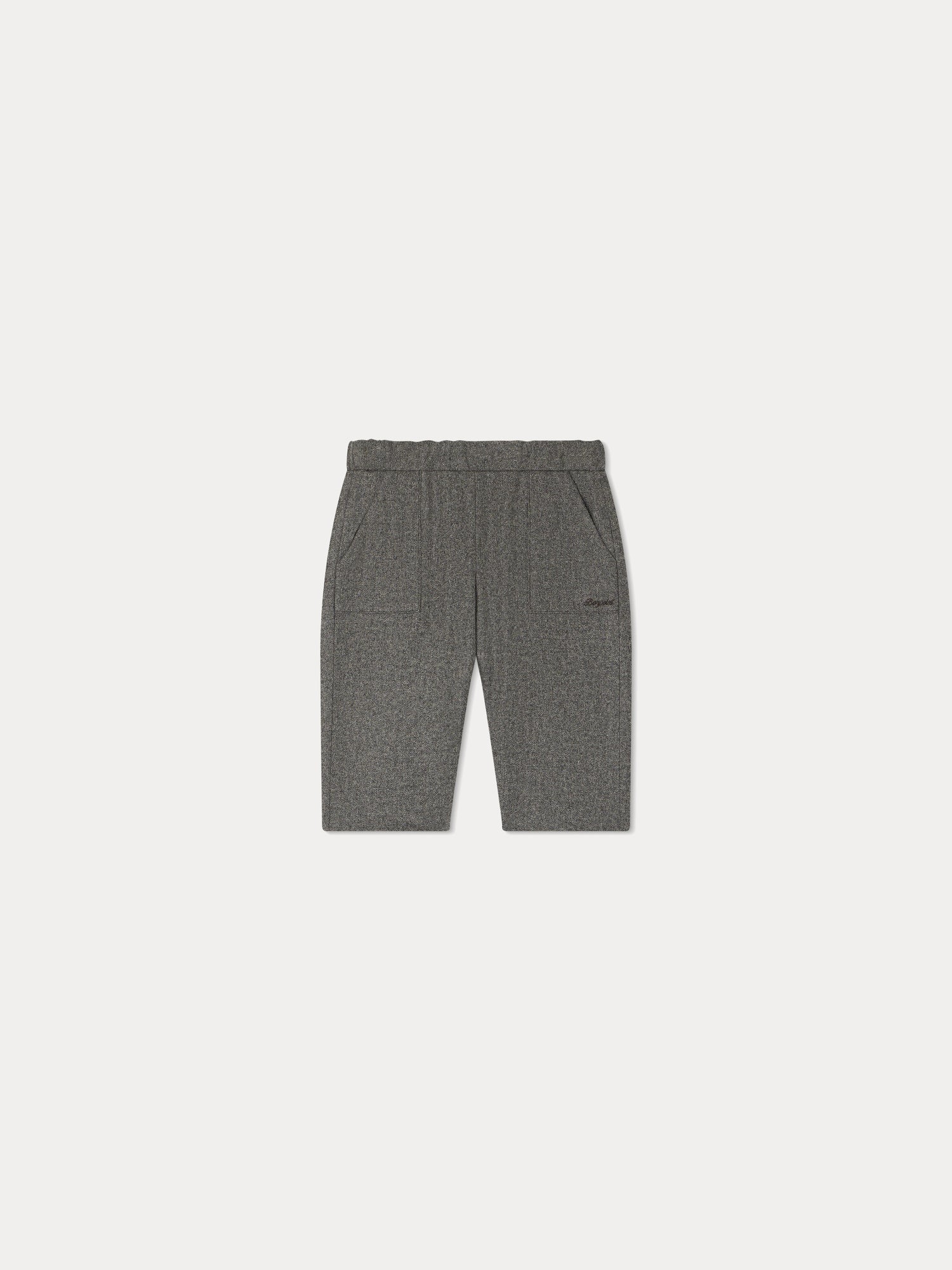 Baby Boys Grey Wool Trousers