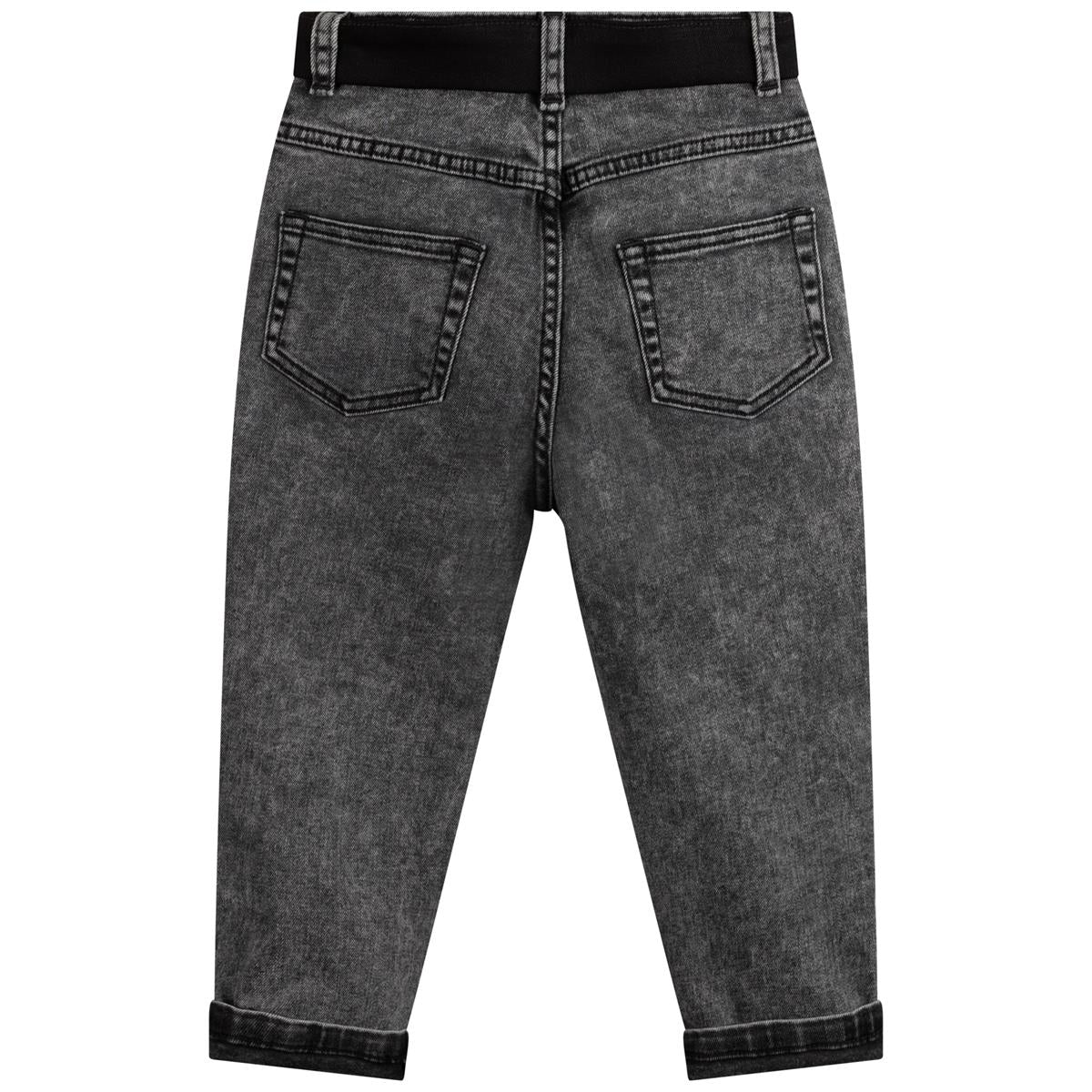 Jeans en denim noir pour garçons et filles