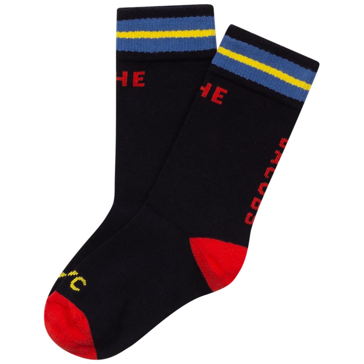 Chaussettes logotées bleu marine pour garçons et filles