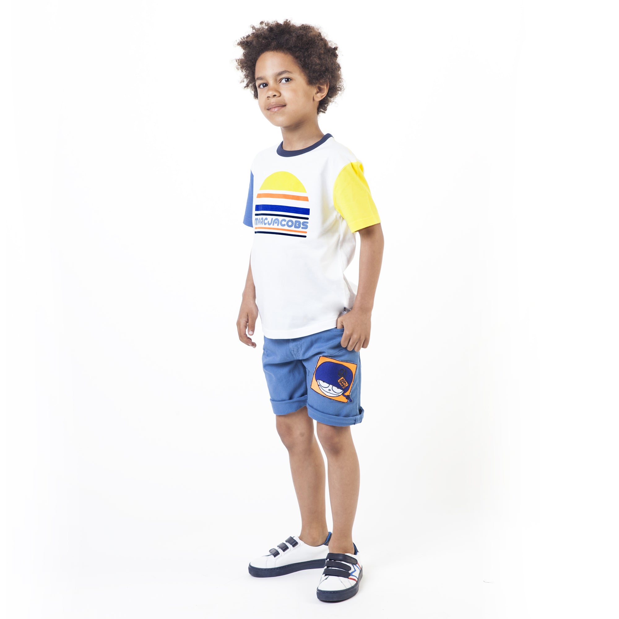Boys Blue Cotton Shorts
