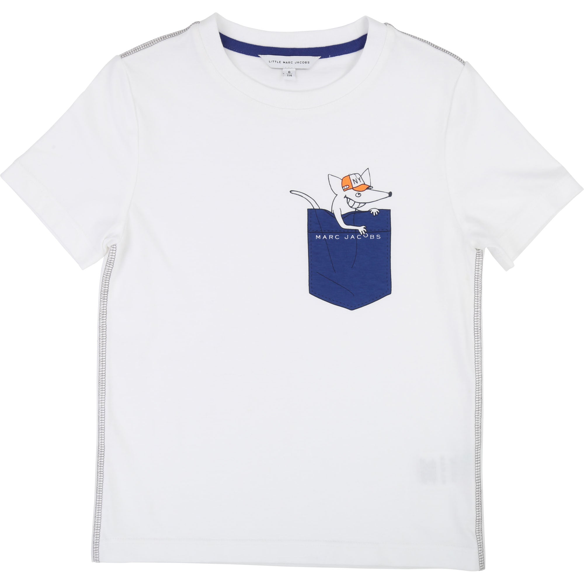 Boys White Cotton T-shirt