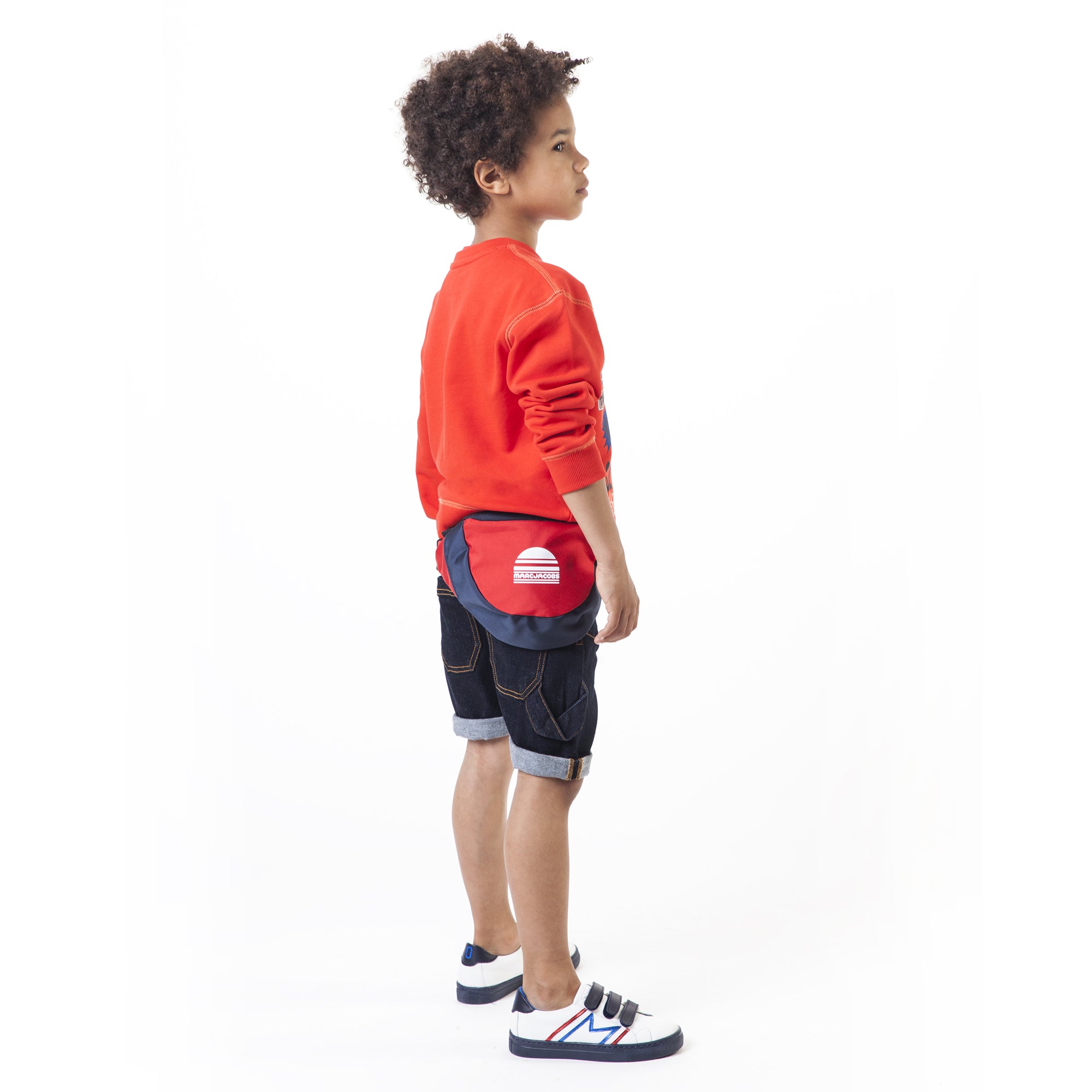 Boys Orange Red Cotton Sweater