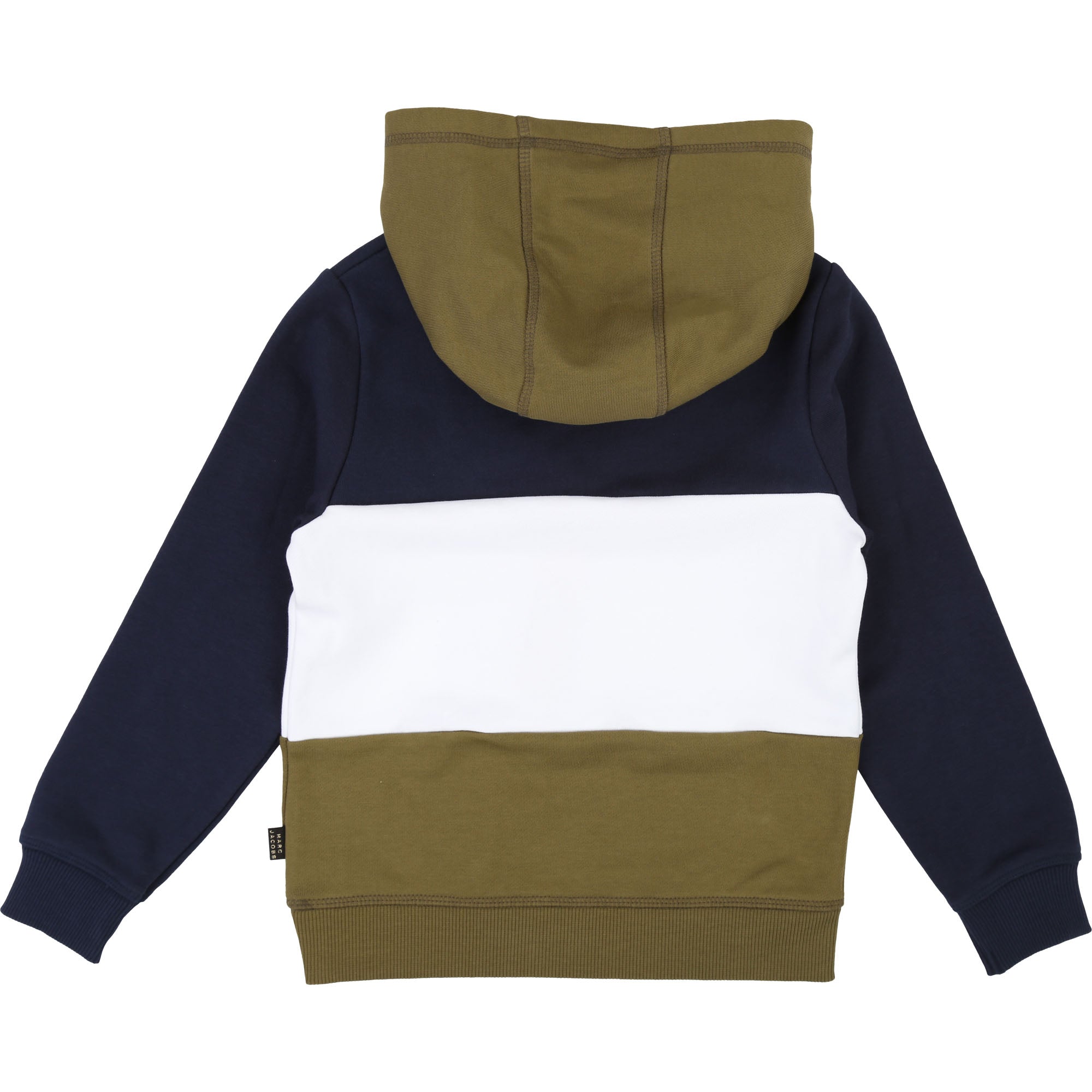 Boys Navy & Green Cotton Sweater