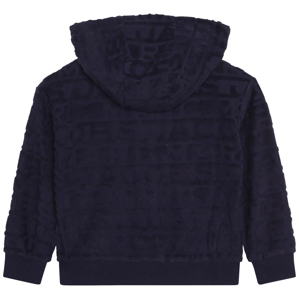 Boys Navy Zip-Up Top